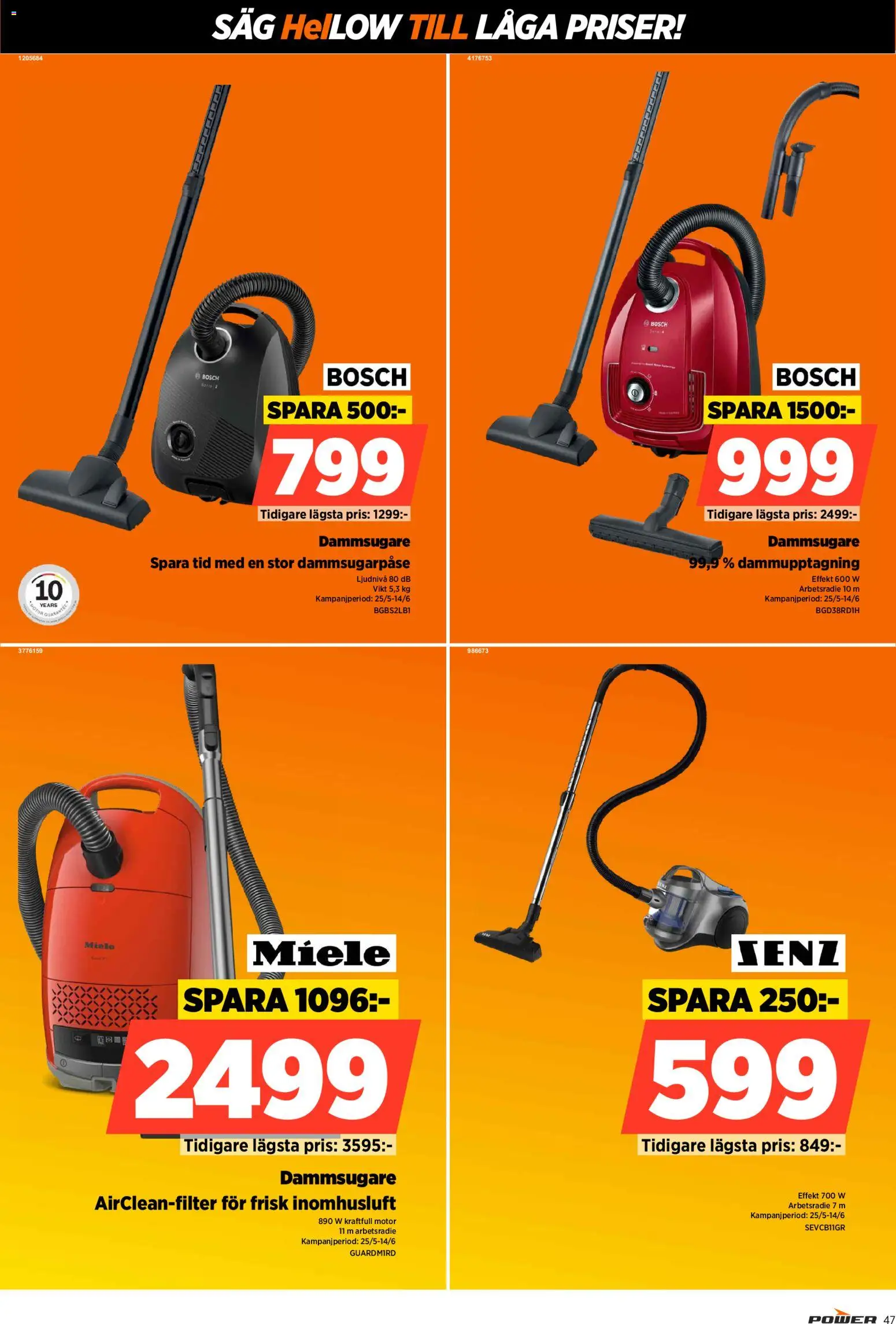Power reklamblad aktuell från 25.05.2026 | Sida: 47