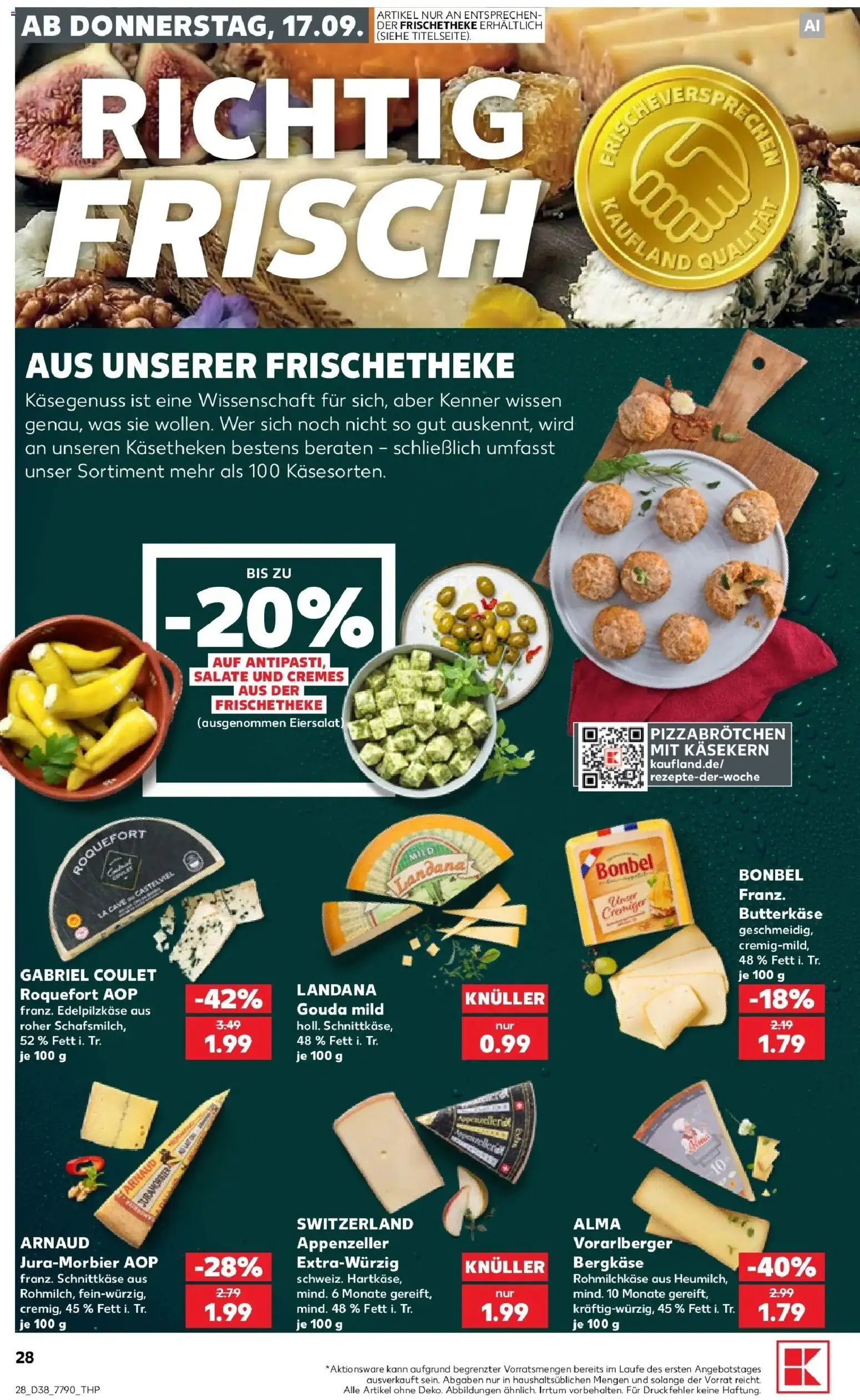Prospekt Kaufland ab 14.09.2026 » Angebote Online zum Blättern | Seite: 40 | Produkte: Gouda
