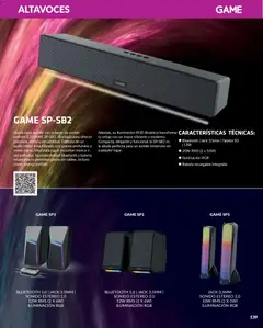 Vista previa Game folleto válido desde el 09/12/2025 | Página: 23 | Productos: Barra de sonido, Altavoces, Altavoz, Iluminación