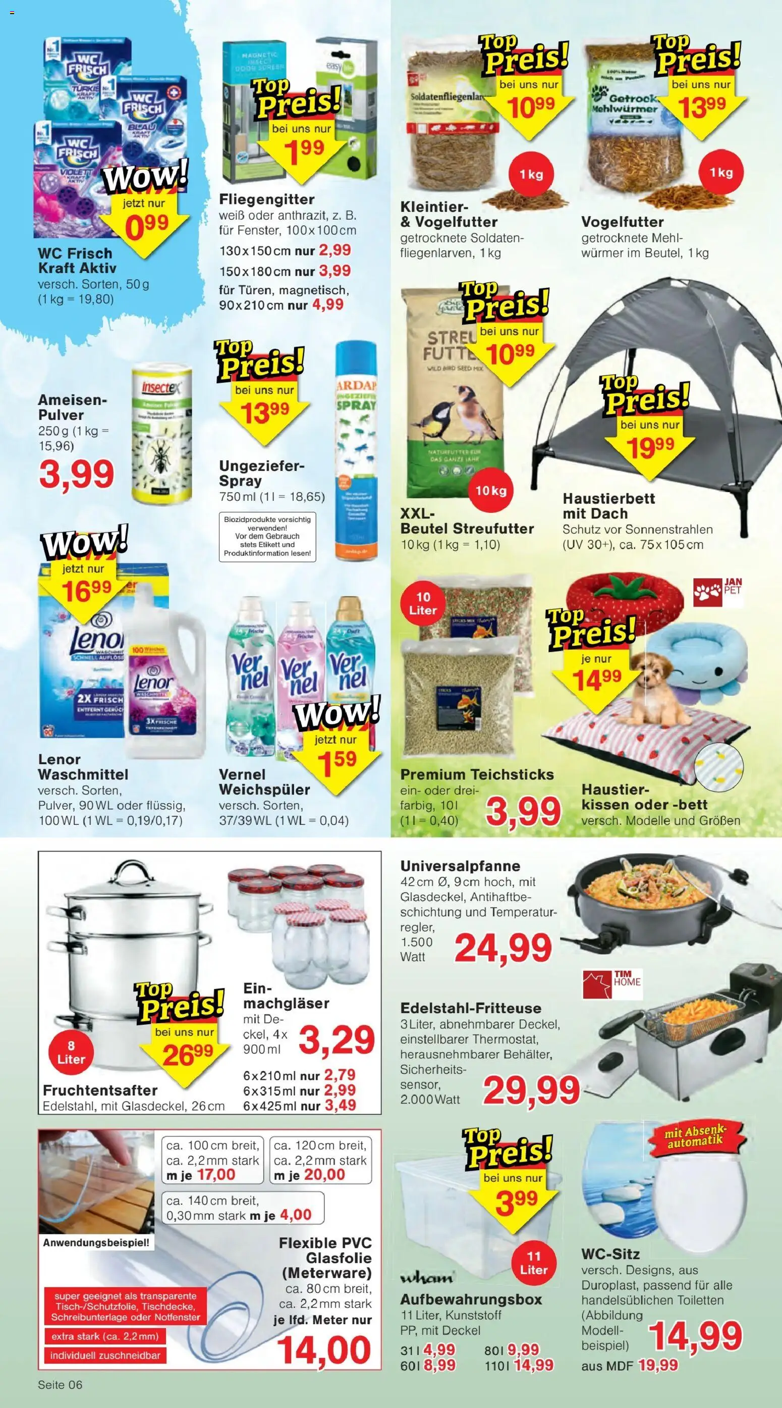 Jawoll Prospekt – gültig ab 06.07.2026 | Seite: 10 | Produkte: Mehl, Bett, Waschmittel, Wc frisch