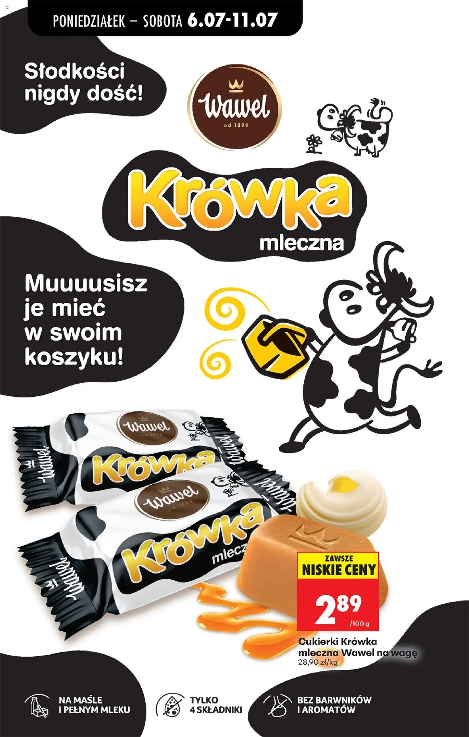 Biedronka gazetka od poniedziałku od 06.07.2026 | Strona: 58 | Produkty: Krowka, Cukierki