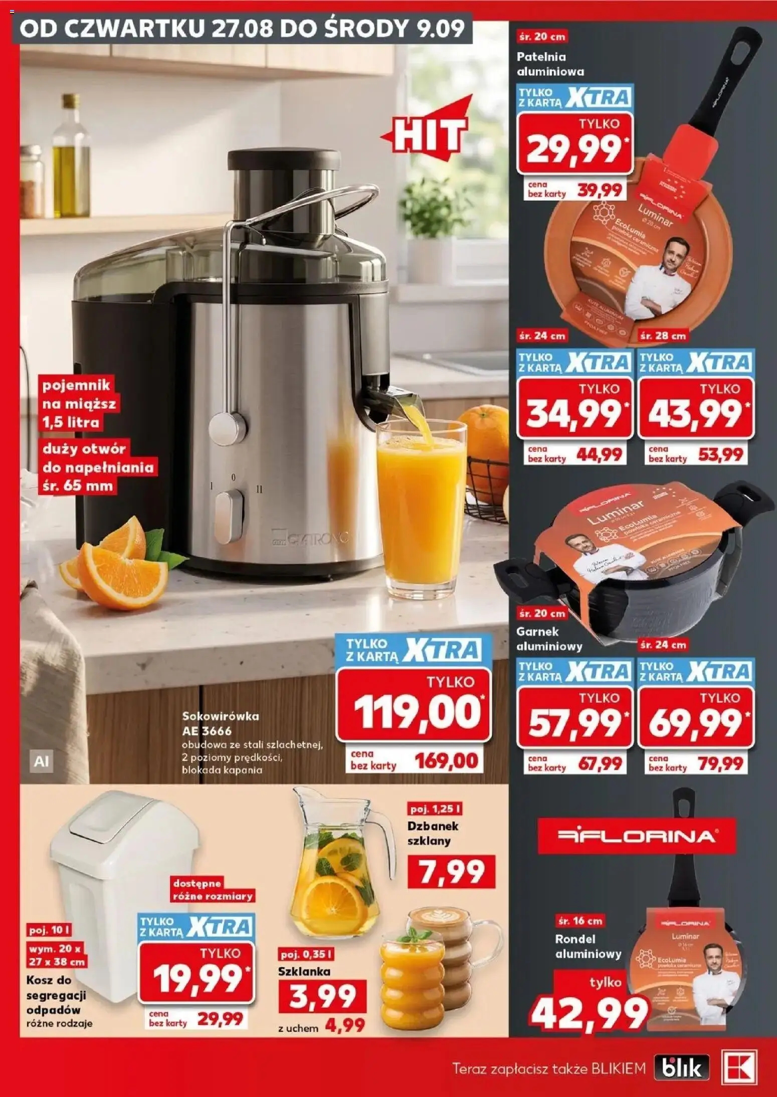 Kaufland gazetka - Złap Okazje od 27.08.2026 - od jutra PDF | Strona: 6 | Produkty: Karta, Dzbanek, Garnek, Kosz