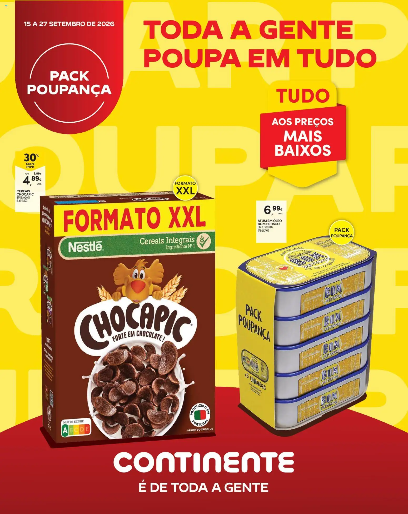 Continente Madeira │ válido de 15/09/2026 | Página: 13 | Produtos: Nestlé, Óleo, Chocolate, Cereais