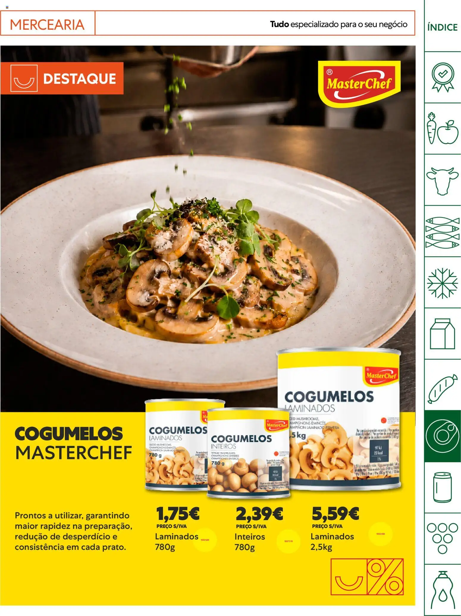 Recheio Horeca Madeira │ válido de 01/09/2026 | Página: 15 | Produtos: Mercearia, Cogumelos