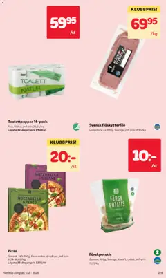 Hemköp erbjudanden - Förhandsvisning av reklamblad från butik Hemköp aktuell från 03/08/2026 | Sida: 2 | Produkter: Toalettpapper, Fläskytterfilé, Salami, Pesto