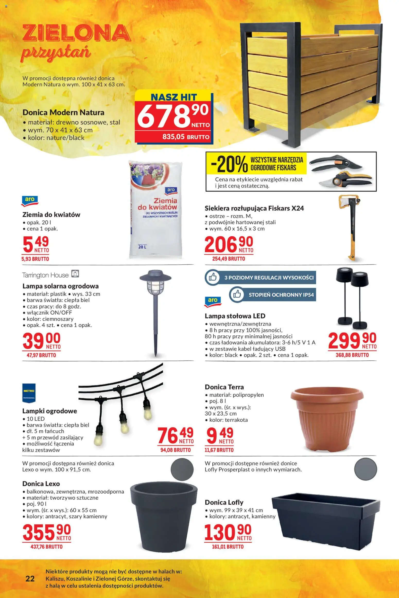 Makro gazetka - Grill Ogród od 26.05.2026 | Strona: 22 | Produkty: Ziemia do kwiatów, Kabel, Ziemia, Lampa