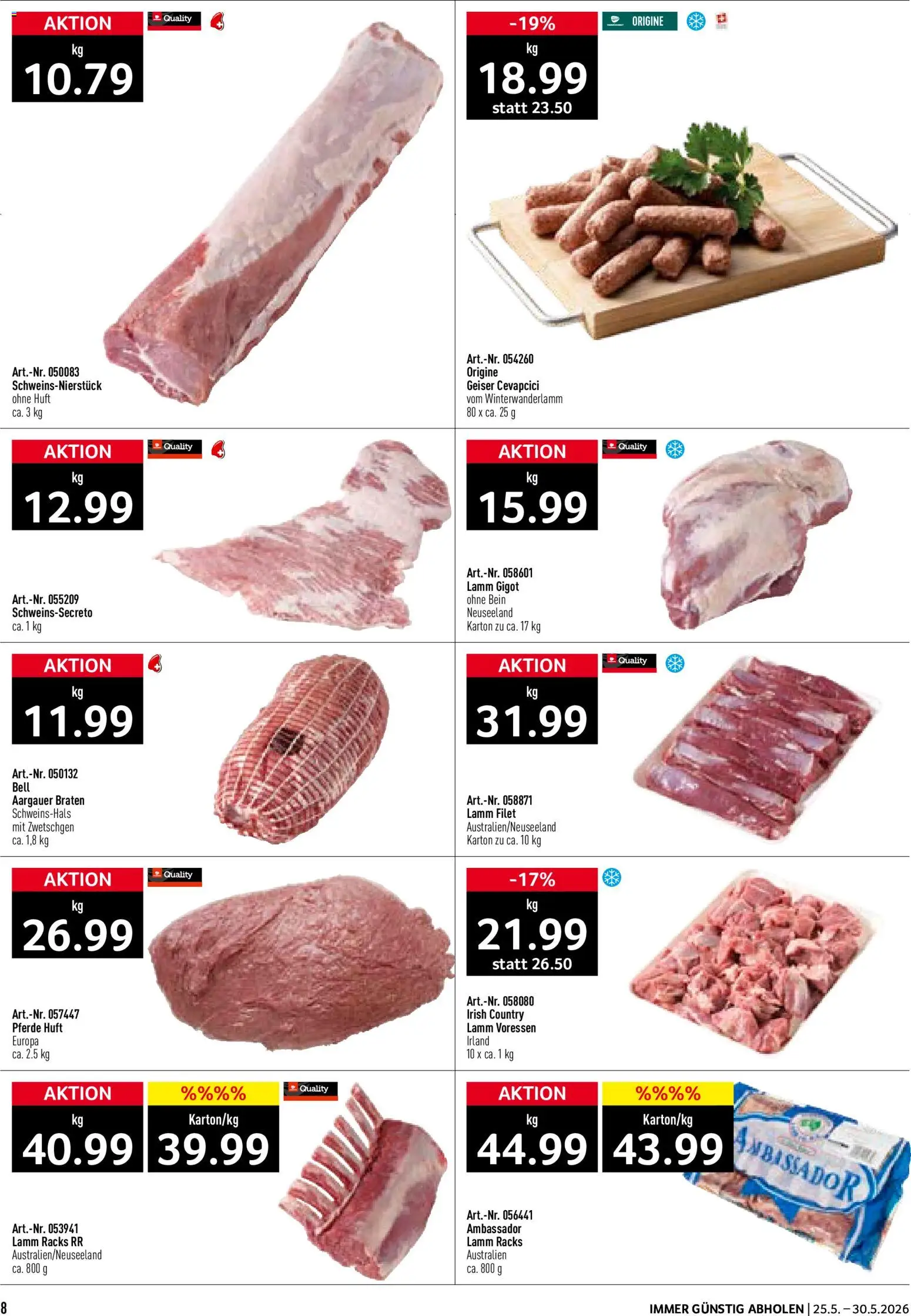 Prodega aktionen – gültig ab 25.05.2026 | Seite: 8 | Produkte: Cevapcici, Zwetschgen