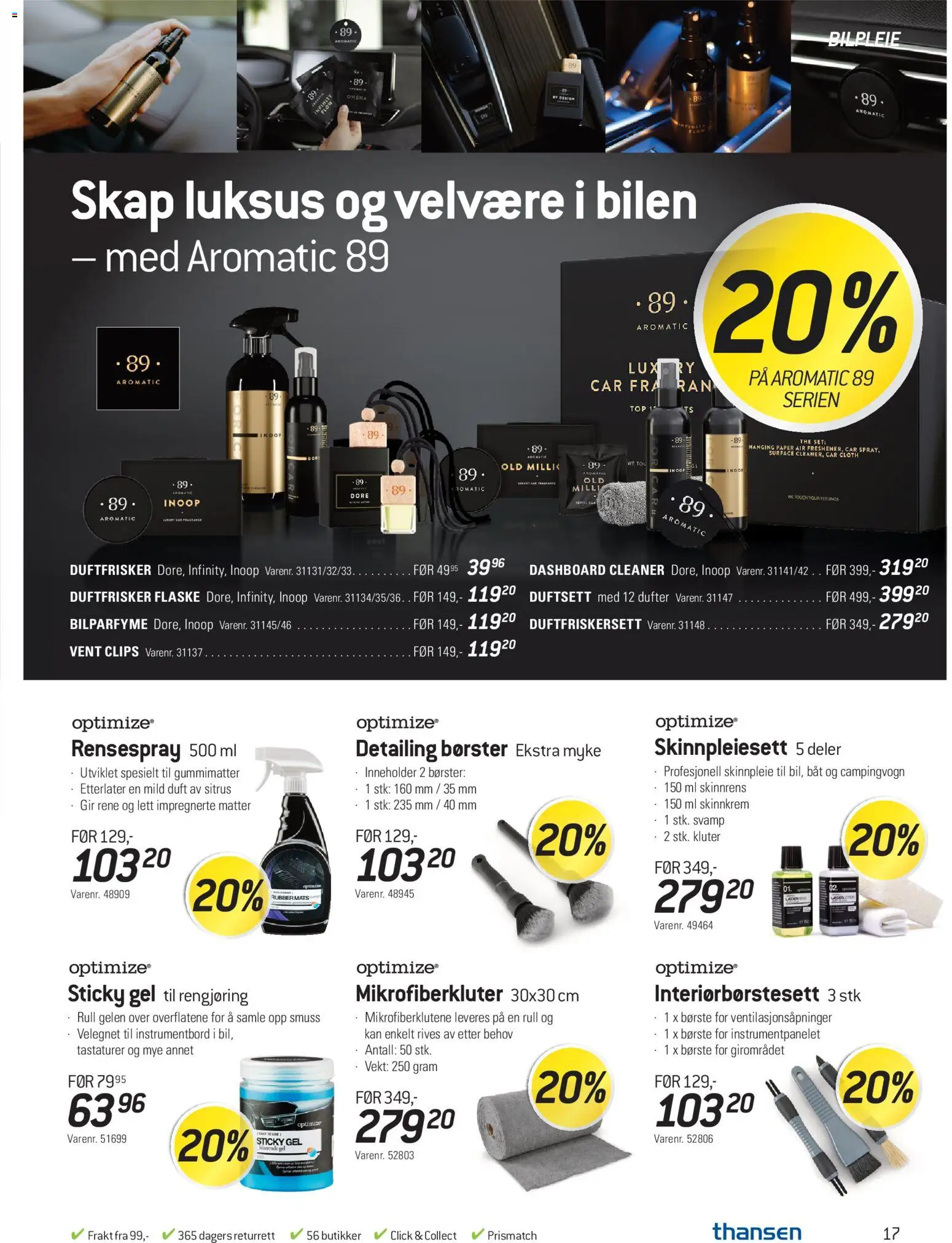 {H1} | Side: 17 | Produkter: Svamp, Vekt, Duft, Børste