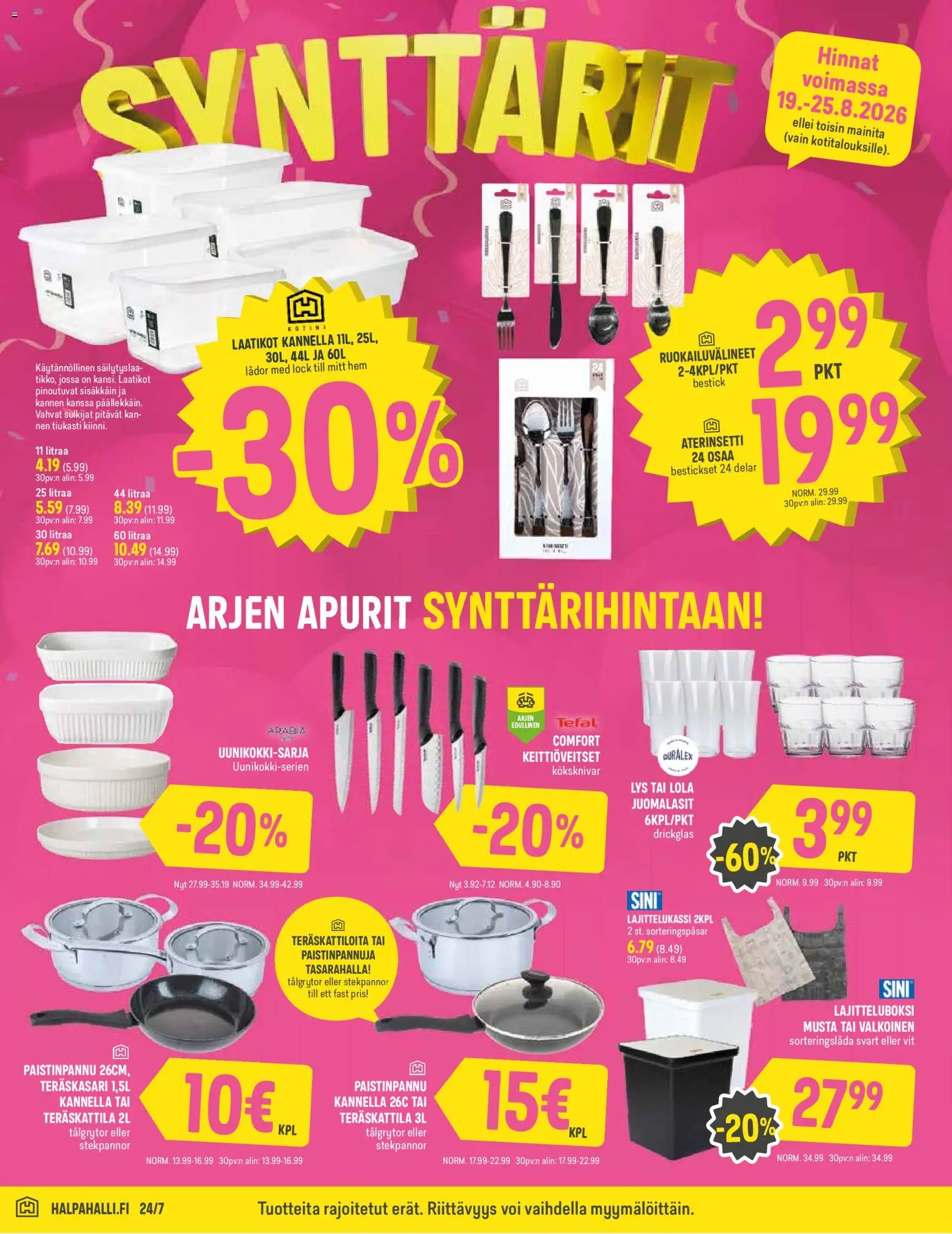 Halpa Halli tarjoukset – voimassa 19/08/2026 alkaen | Sivu: 8 | Tuotteet: Paistinpannu, Voi