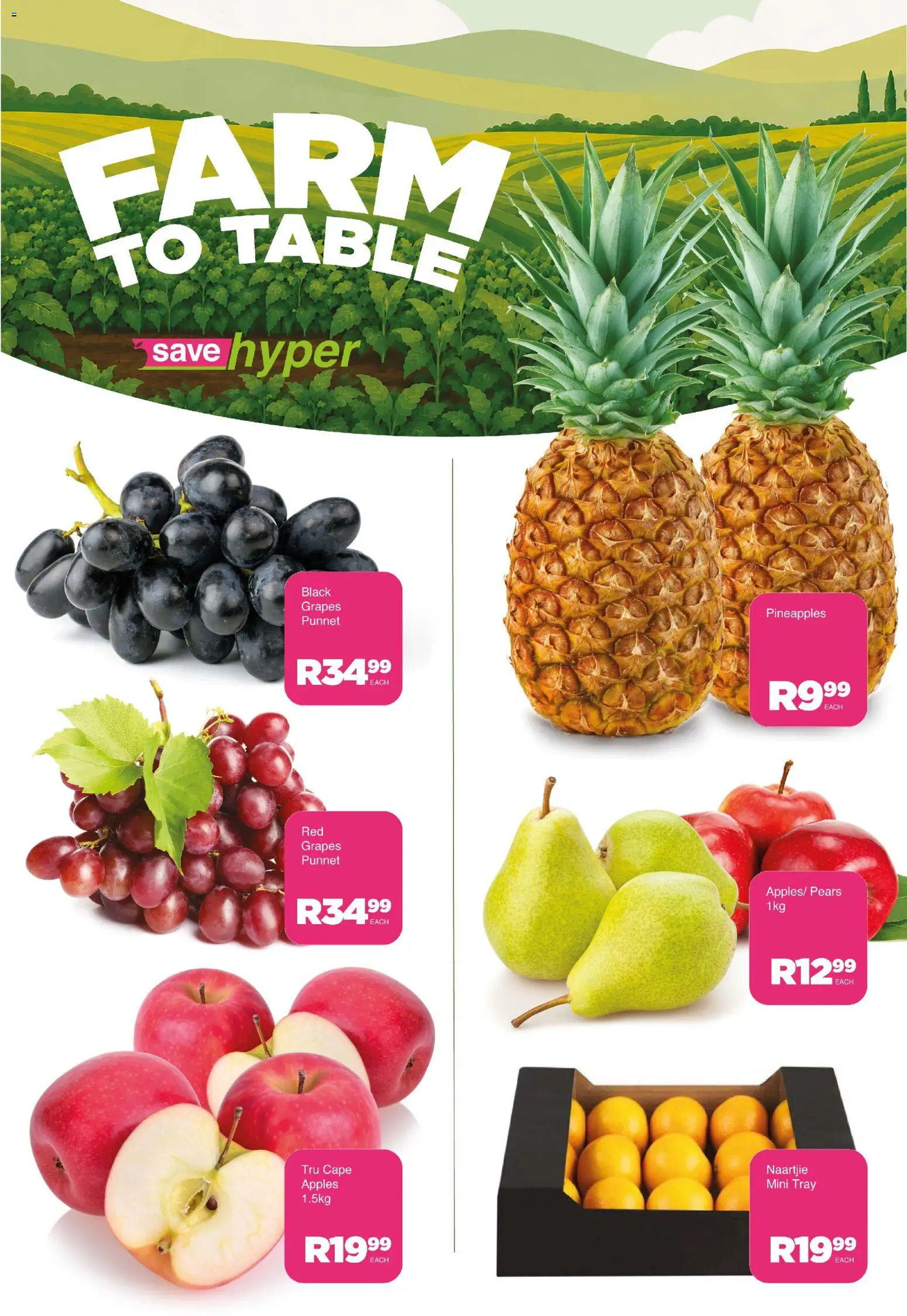 New Save catalogue – valid from 13/10/2026 | Page: 8 | Products: Pears, Table, Apples, Grapes
