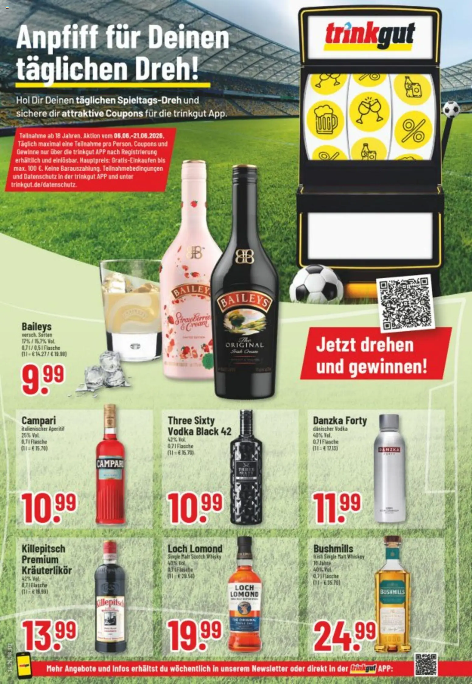 Trinkgut Prospekt – gültig ab 08.06.2026 | Seite: 14 | Produkte: Whisky, Campari, Baileys, Vodka