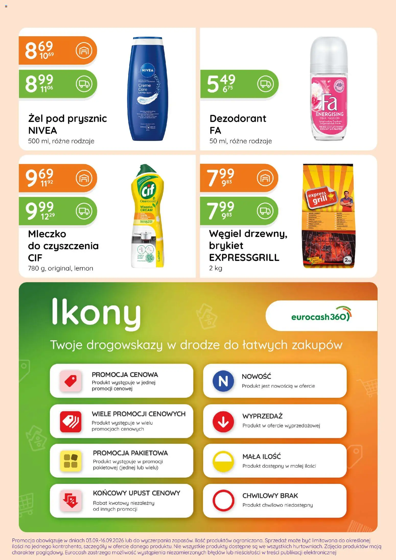 Eurocash gazetka - Ofensywa Spożywcza od 03.09.2026 | Strona: 11 | Produkty: Grill, Prysznic, Żel pod prysznic, Dezodorant