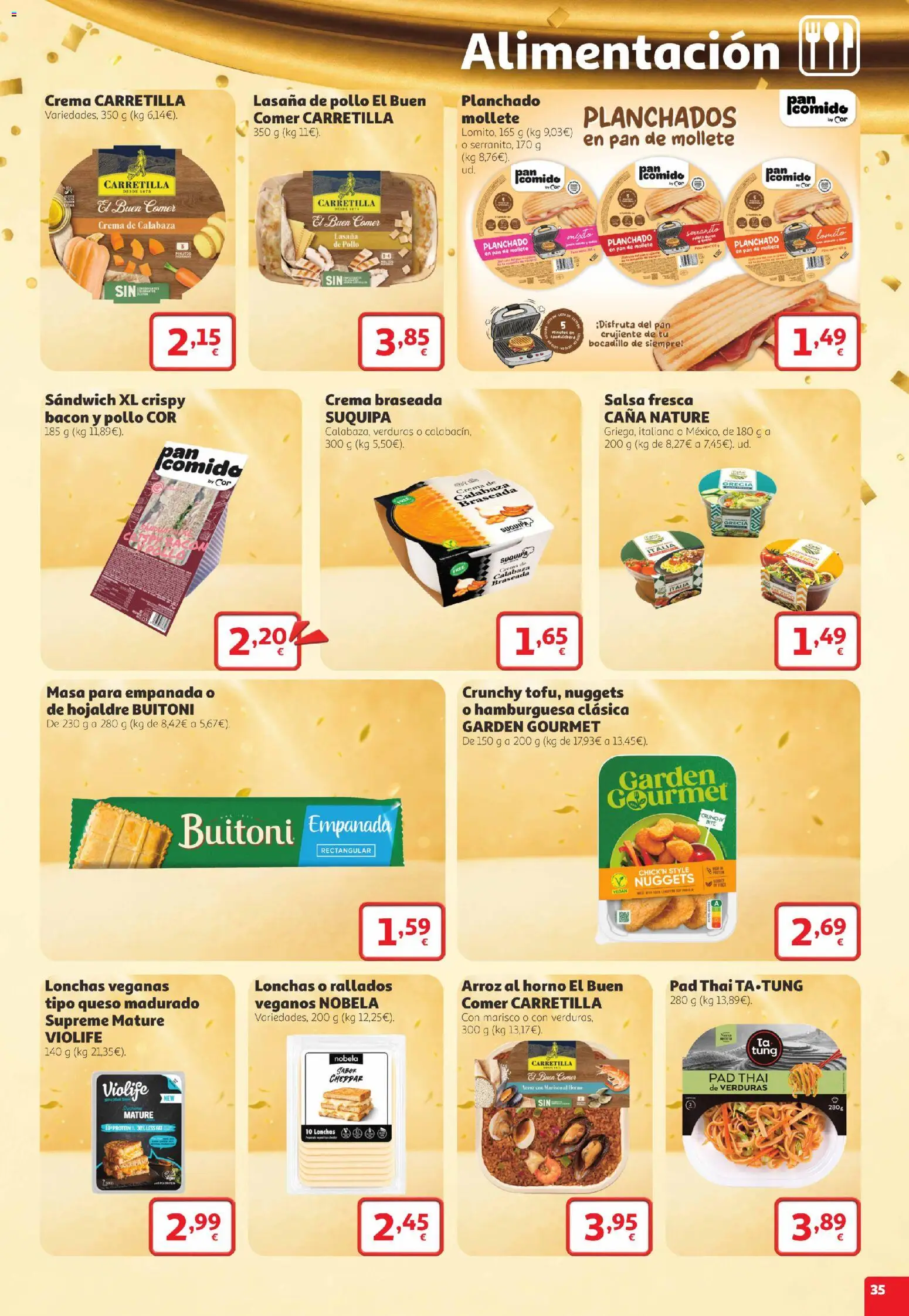 Alcampo folleto Telde │ válido desde el 22/10/2026 | Página: 35 | Productos: Crema, Bacon, Pollo, Nuggets