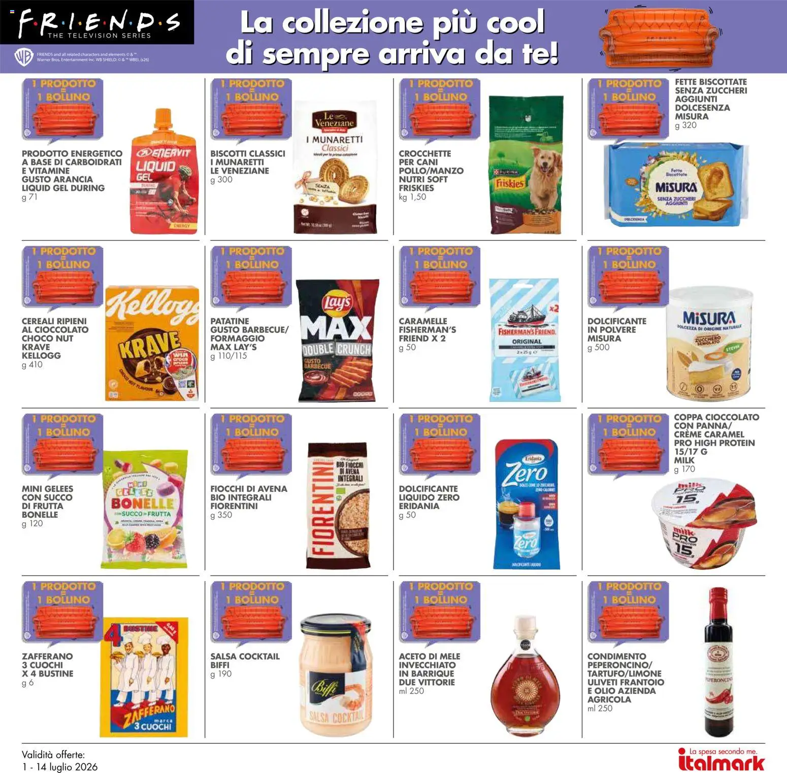 Volantino Italmark del 01/07/2026 | Pagina: 30 | Prodotti: Caramelle, Salsa, Zucchero, Formaggio