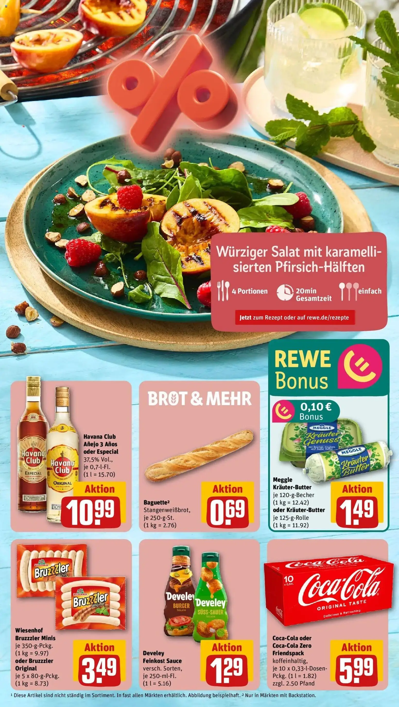 Rewe Prospekt Leipzig – gültig ab 17.05.2026 | Seite: 7 | Produkte: Coca cola, Butter, Burger, Brot
