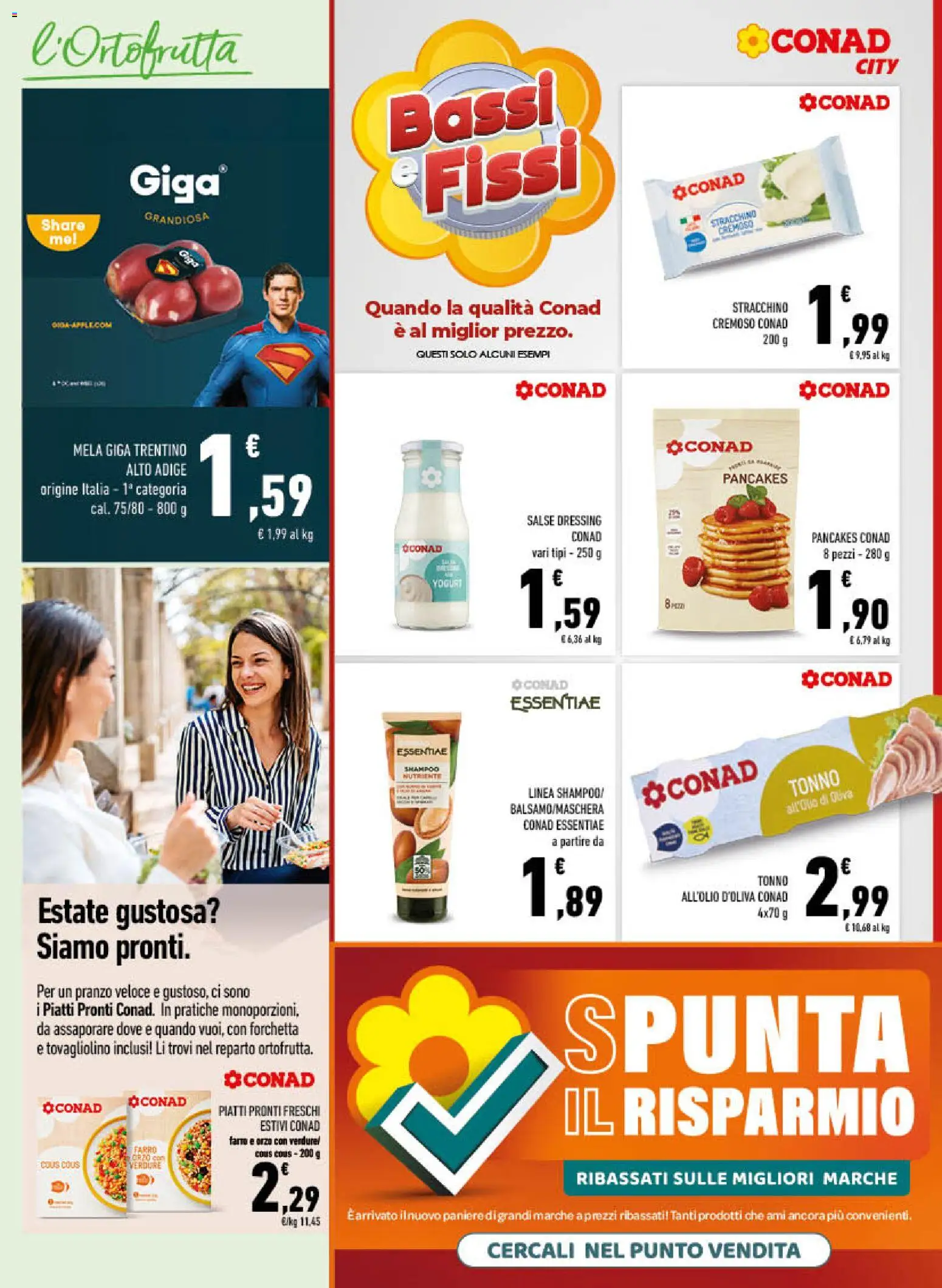 Volantino Conad del 17.06.2026 | Pagina: 3 | Prodotti: Tè, Verdure, Tonno, Stracchino