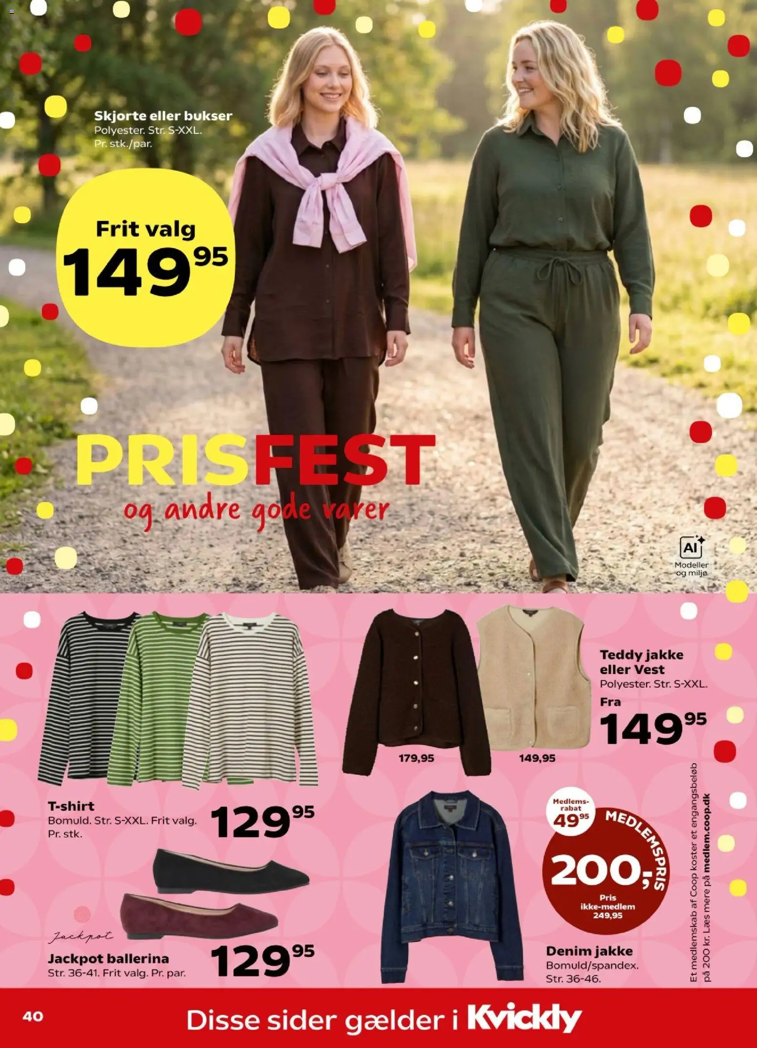 Kvickly tilbudsavis – gyldig fra 14/08/2026 | Side: 44 | Produkter: Skjorte, T-shirt, Vest, Bukser
