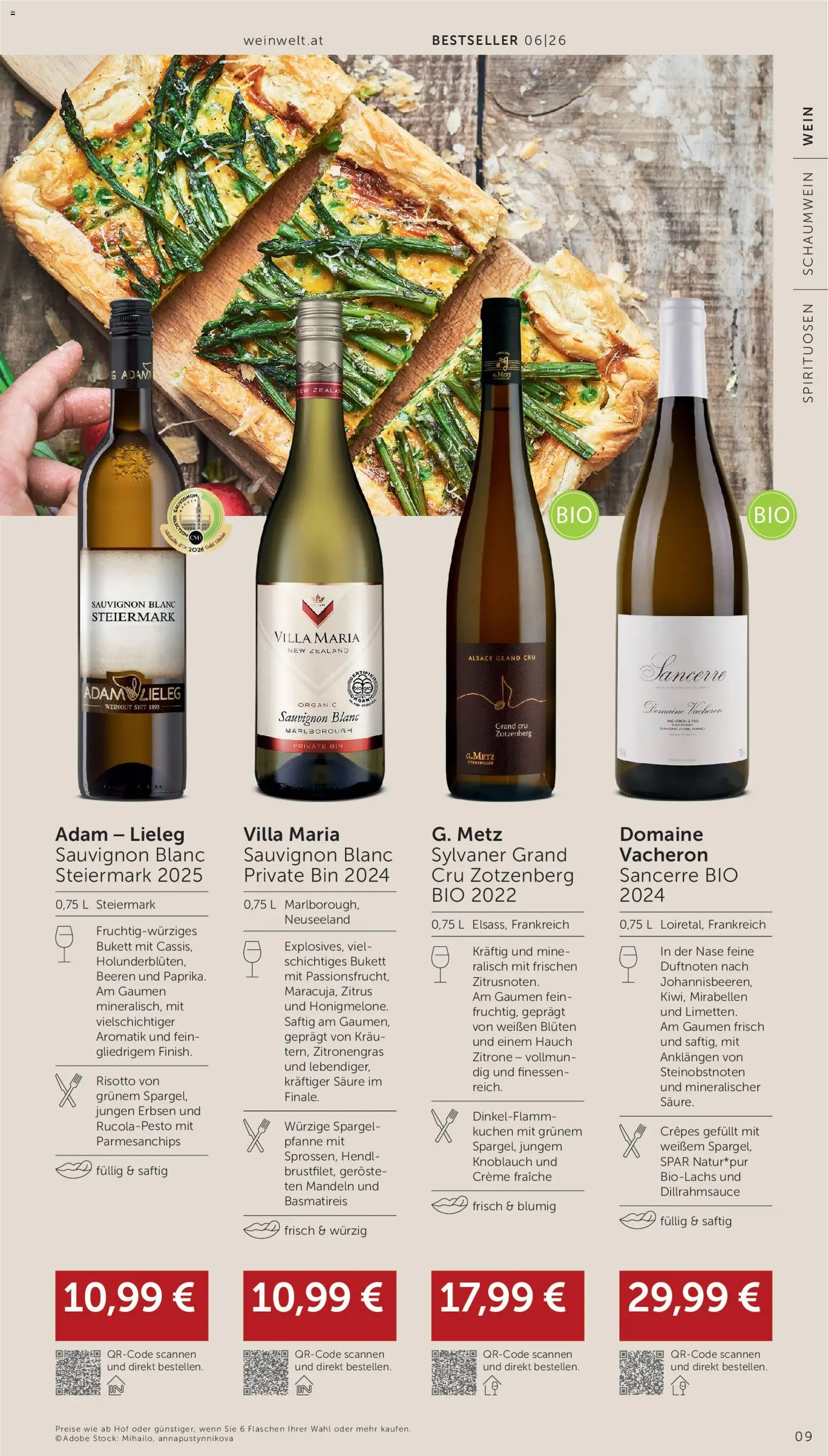 Interspar Wein Welt gültig ab 21.05.2026 | Seite: 9 | Produkte: Zitrone, Knoblauch, Erbsen, Creme