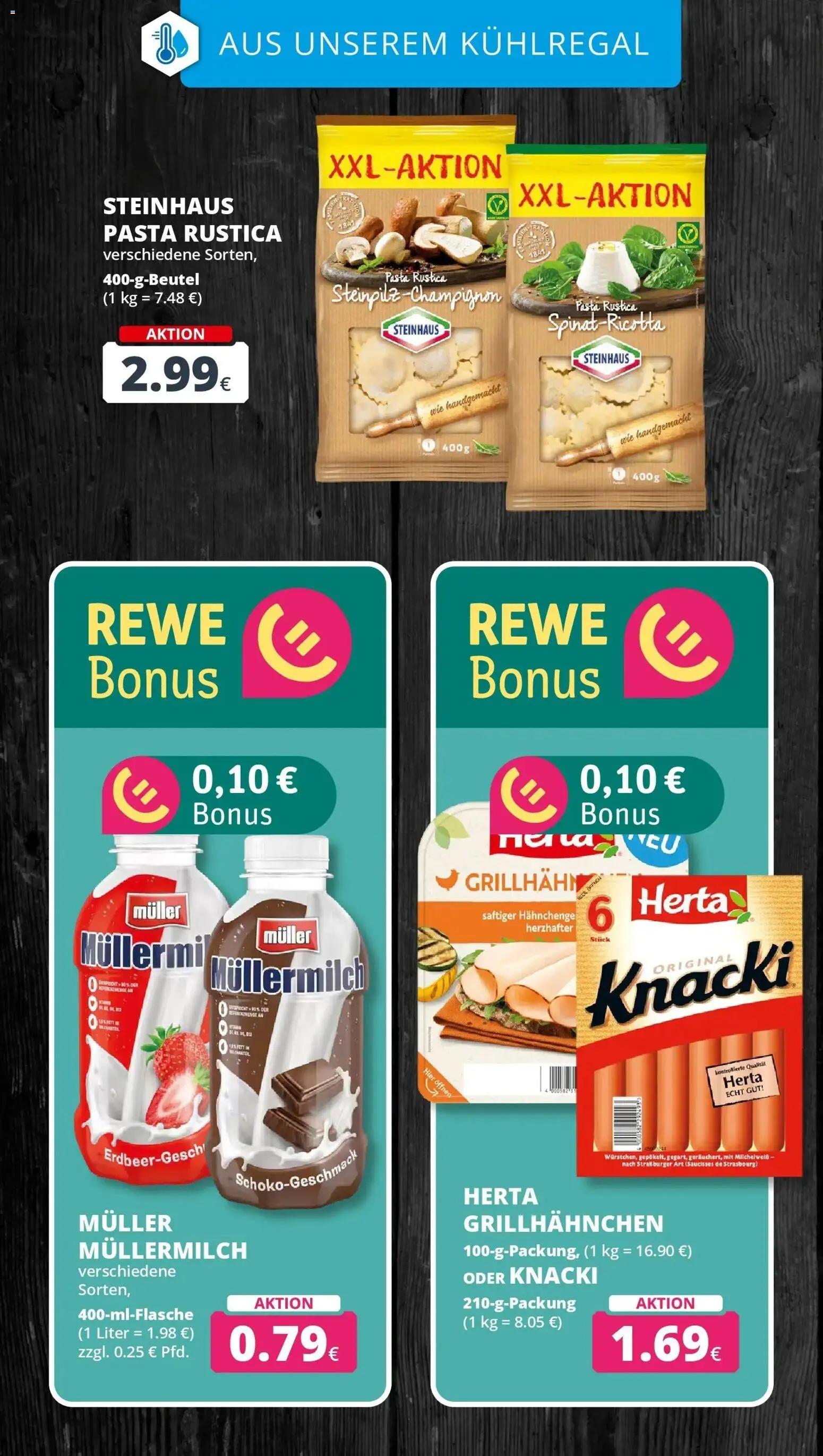 REWE Prospekt ab 19.10.2026 zum Blättern » Angebote | Seite: 19 | Produkte: Pasta, Müllermilch