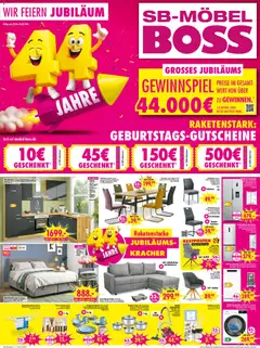SB Möbel Boss Prospekt ab 29.08.2026 gültig