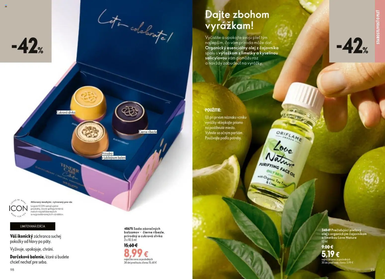 Nové Oriflame akcie – leták je platný od 19.08.2026 | Strana: 50 | Produkty: Ríbezle, Olej