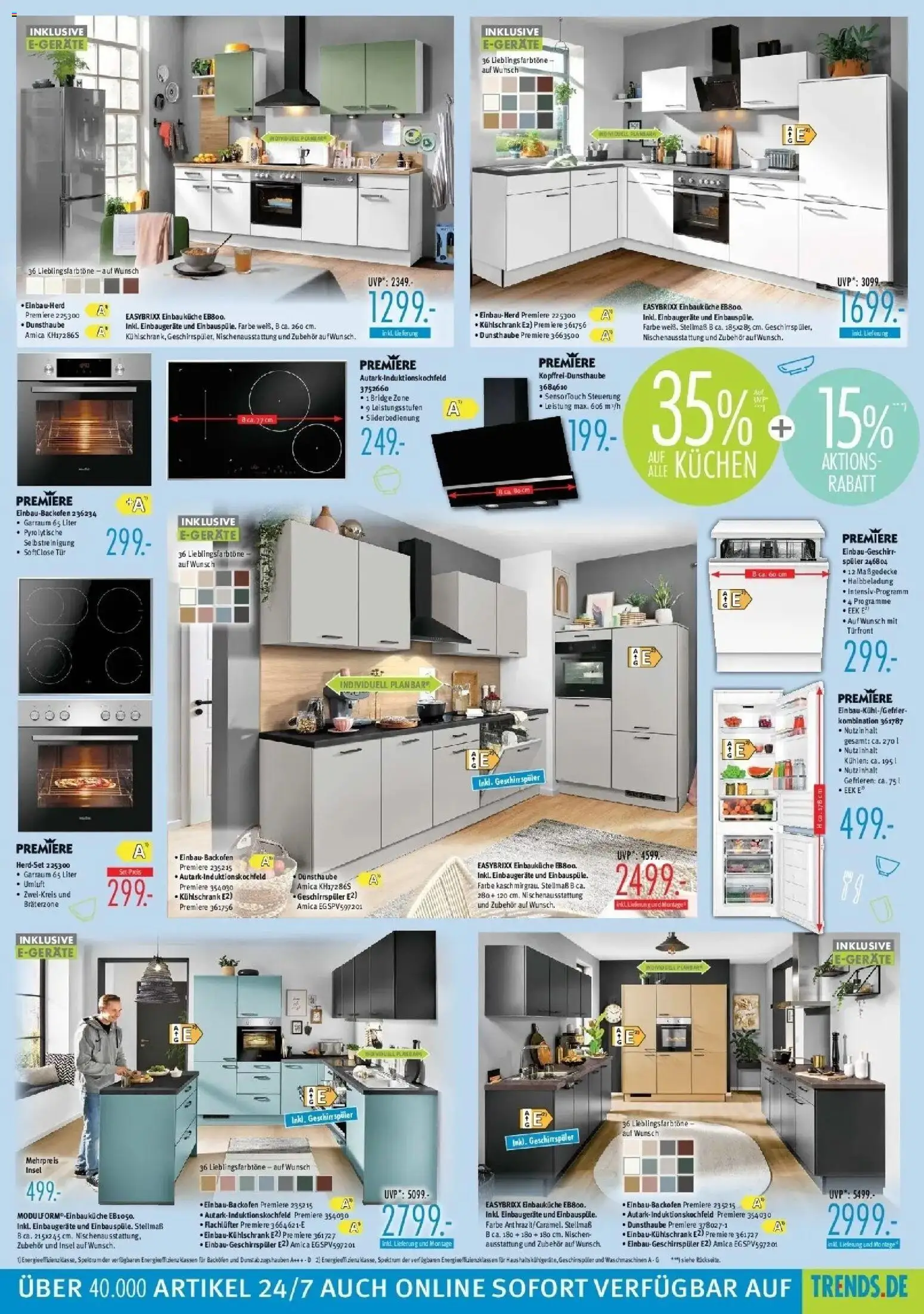Trends - Ostermann Trends: Neue Möbel wirken Wunder. – gültig ab 10.07.2026 | Seite: 3 | Produkte: Tür, Kühlschrank, Backofen, Kuchen