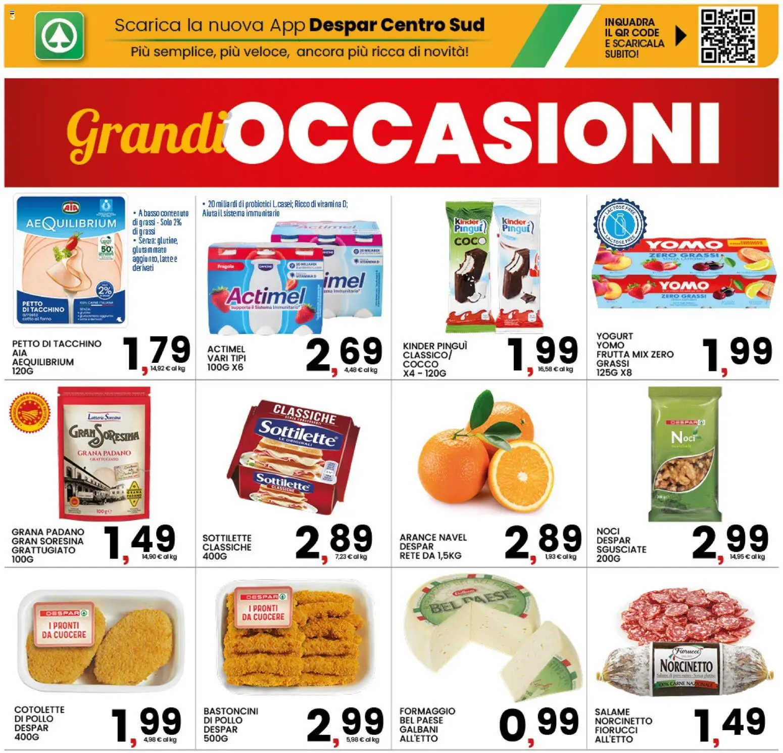 Volantino Interspar del 10/09/2026 | Pagina: 3 | Prodotti: Pollo, Latte, Carne, Forno