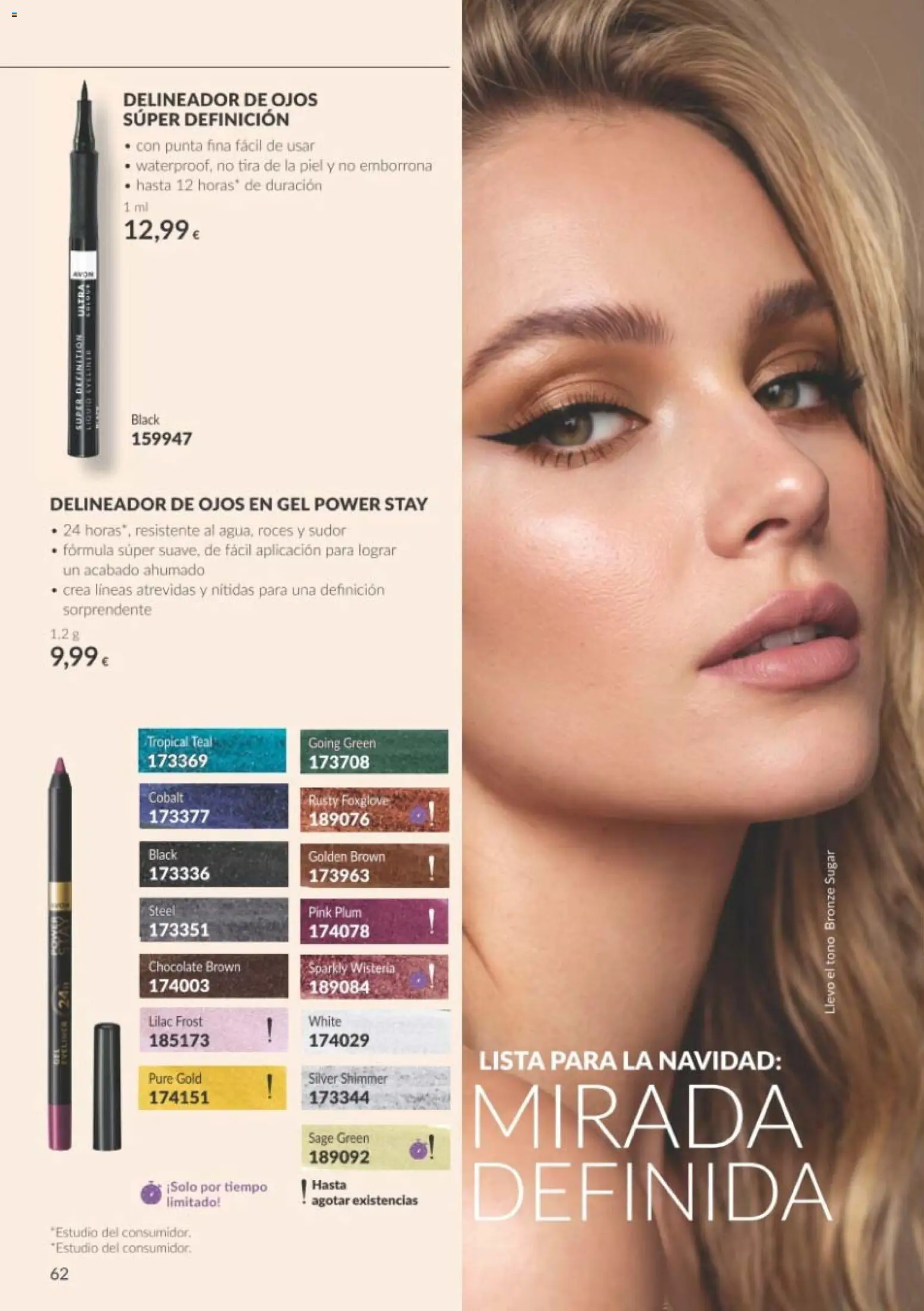 Catálogo AVON Black Friday │ válido desde el 01/11/2026 | Página: 62 | Productos: Delineador de ojos, Delineador, Puré, Chocolate