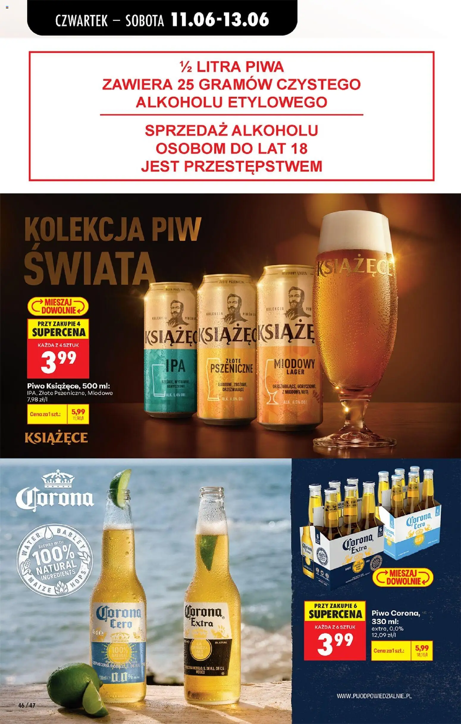 Biedronka gazetka od czwartku od 11.06.2026 | Strona: 60 | Produkty: Piwo