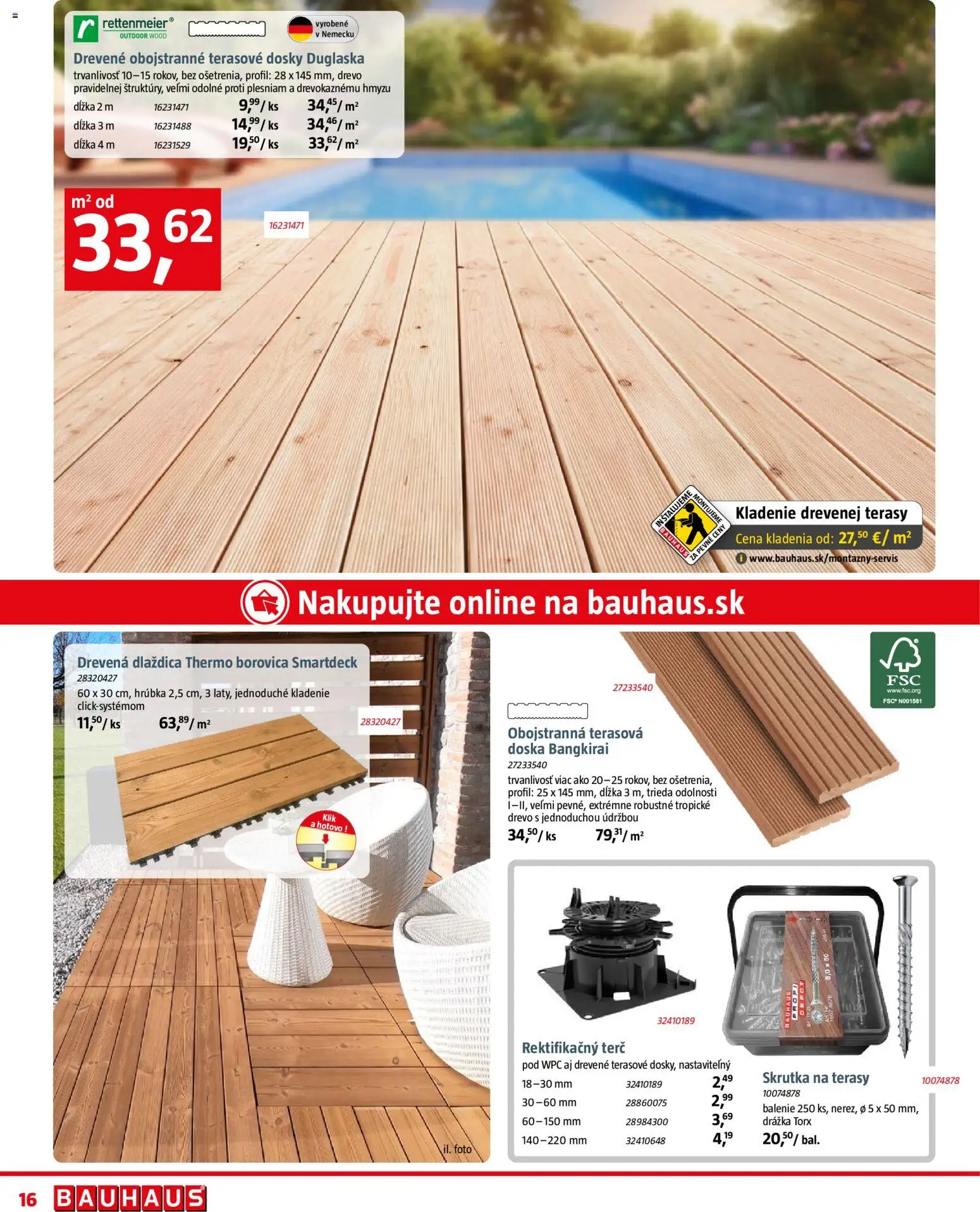 Nové Bauhaus akcie – leták je platný od 03.08.2026 | Strana: 16