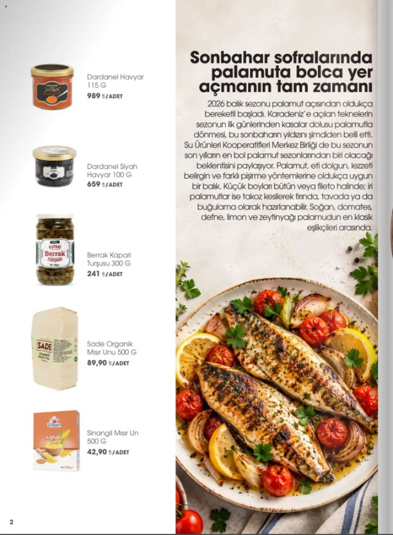 CarrefourSA - Katalog Gurme - 01 Ekim 2026 tarihinden itibaren geçerlidir | Sayfa: 4 | Ürünler: Palamut, Balık, Kapari, Mısır