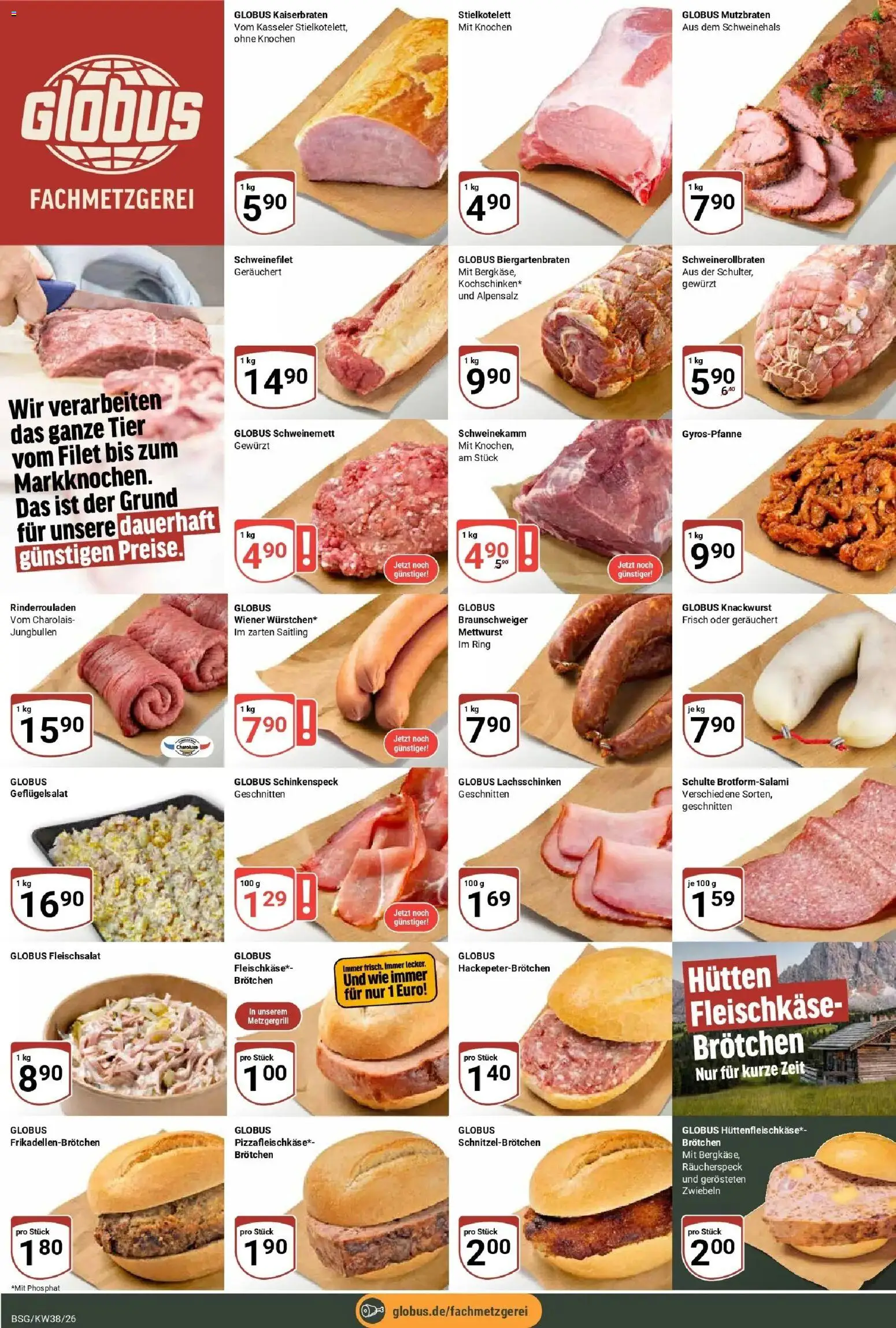 Globus Prospekt Braunschweig (ab 14.09.2026) » Angebote online | Seite: 8 | Produkte: Rinderrouladen, Schweinefilet, Zwiebeln