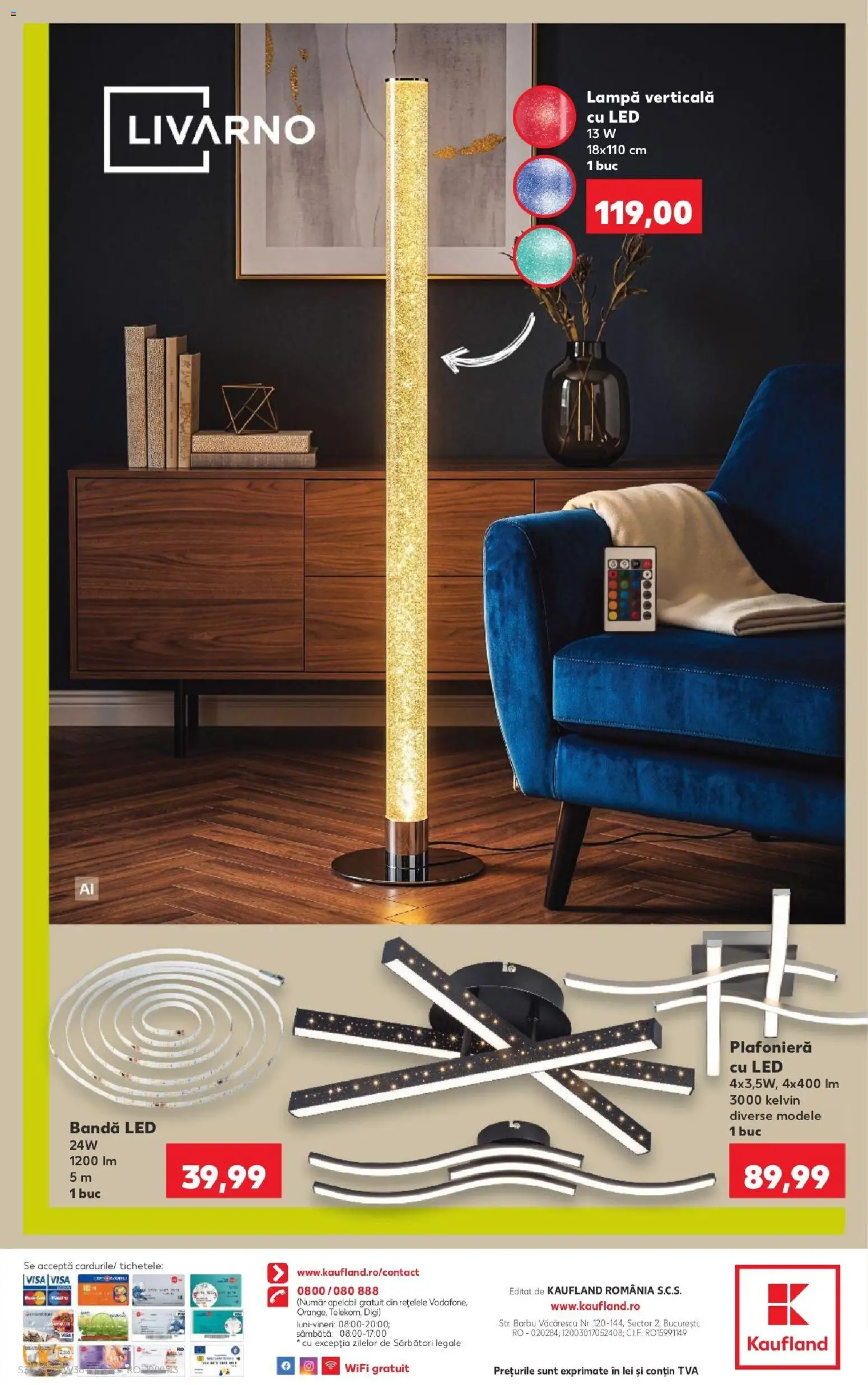 Noul catalog Kaufland – valabil de la 02.09.2026 | Pagină: 36 | Produse: Plafonieră, LED, Lampă