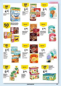 Pré-visualização Continente - Açores Regresso às Aulas válido de 25/08/2026 | Página: 47 | Produtos: Aveia, Banana, Nestlé, Cereais
