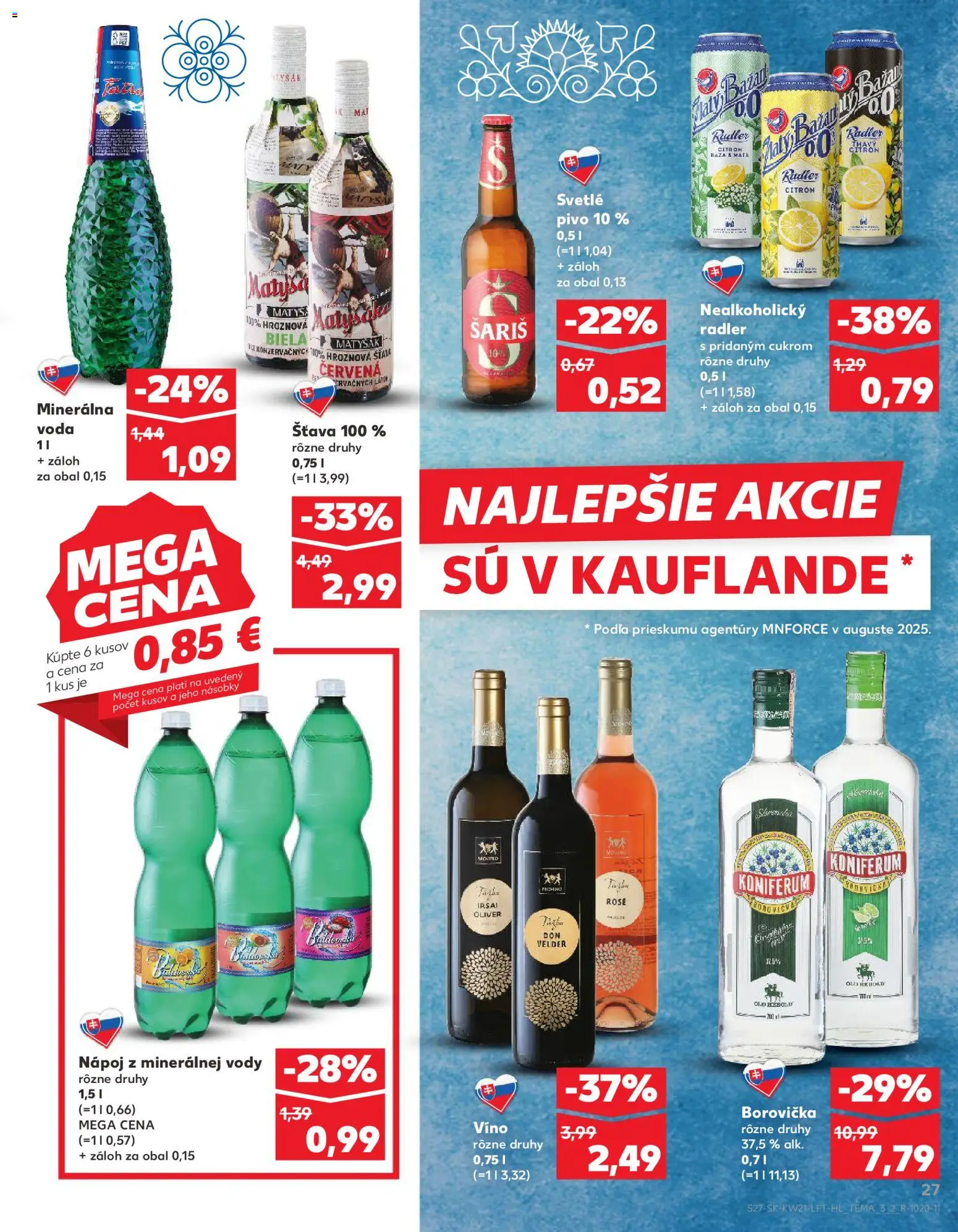 Kaufland SK akciós ujság - amely érvényes a következő dátumtól: 21.05.2026 | Oldal: 27 | Termékek: Radler