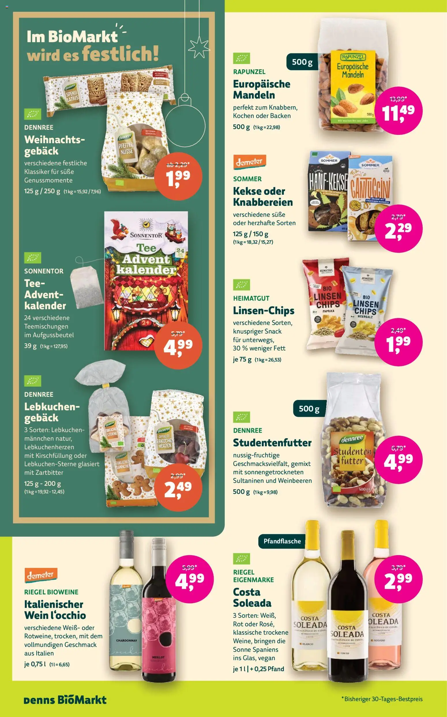 Denns BioMarkt Angebote – gültig ab 21.10.2026 | Seite: 12 | Produkte: Met, Mandeln, Wein, Nüsse