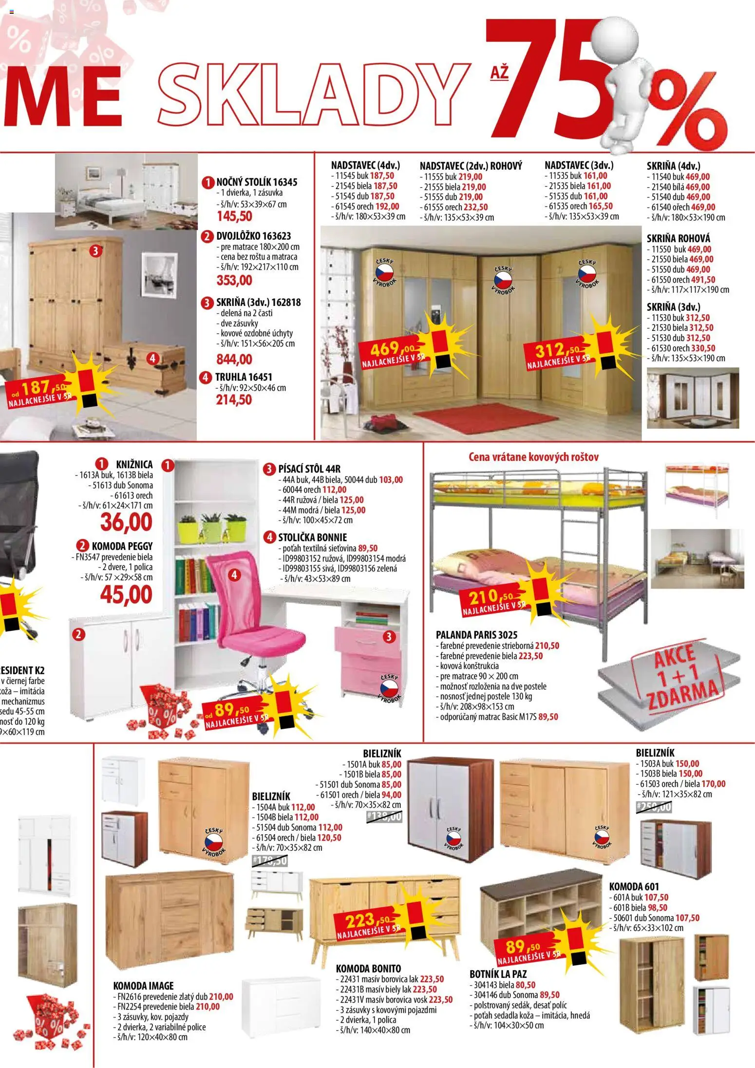 Nové IDEA nábytok akcie – leták je platný od 01.06.2026 | Strana: 3 | Produkty: Matrace, Matrac, Skriňa, Postele