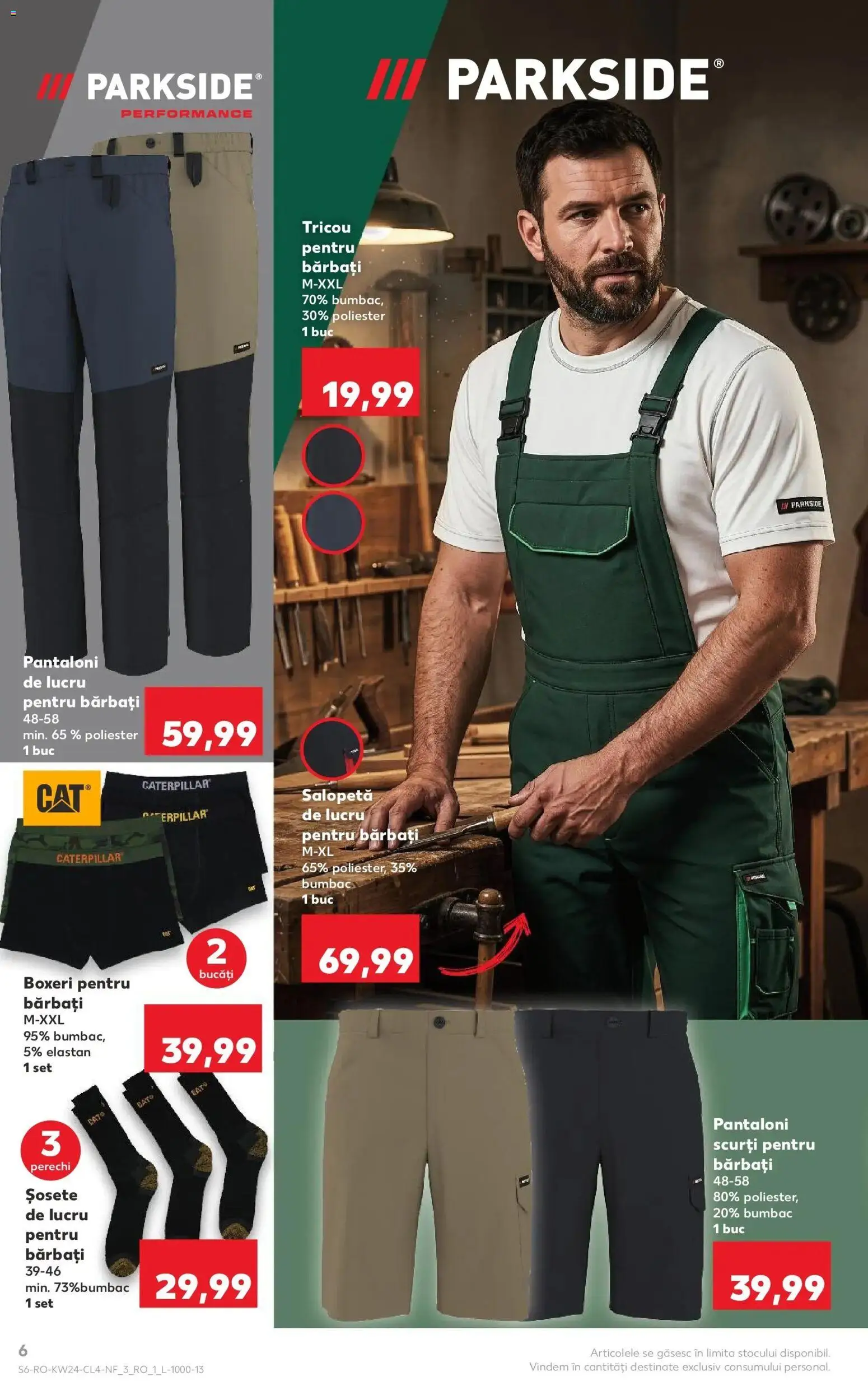 Noul catalog Kaufland – valabil de la 10.06.2026 | Pagină: 6 | Produse: Kestane, Tricou, Pantaloni, Șosete