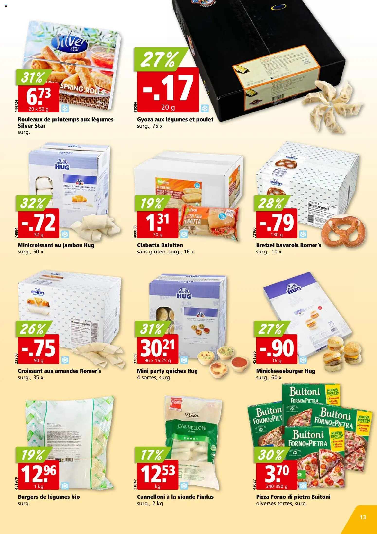 Aligro aktionen Chavannes, Matran, Genève, Sion – gültig ab 10.08.2026 | Seite: 13 | Produkte: Pizza, Pasta