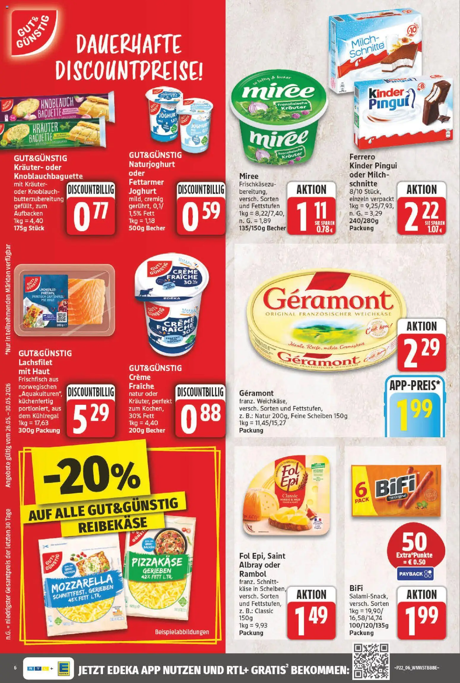NP Discount Prospekt – gültig ab 26.05.2026 | Seite: 6 | Produkte: Geramont, Milch, Creme, Knoblauch