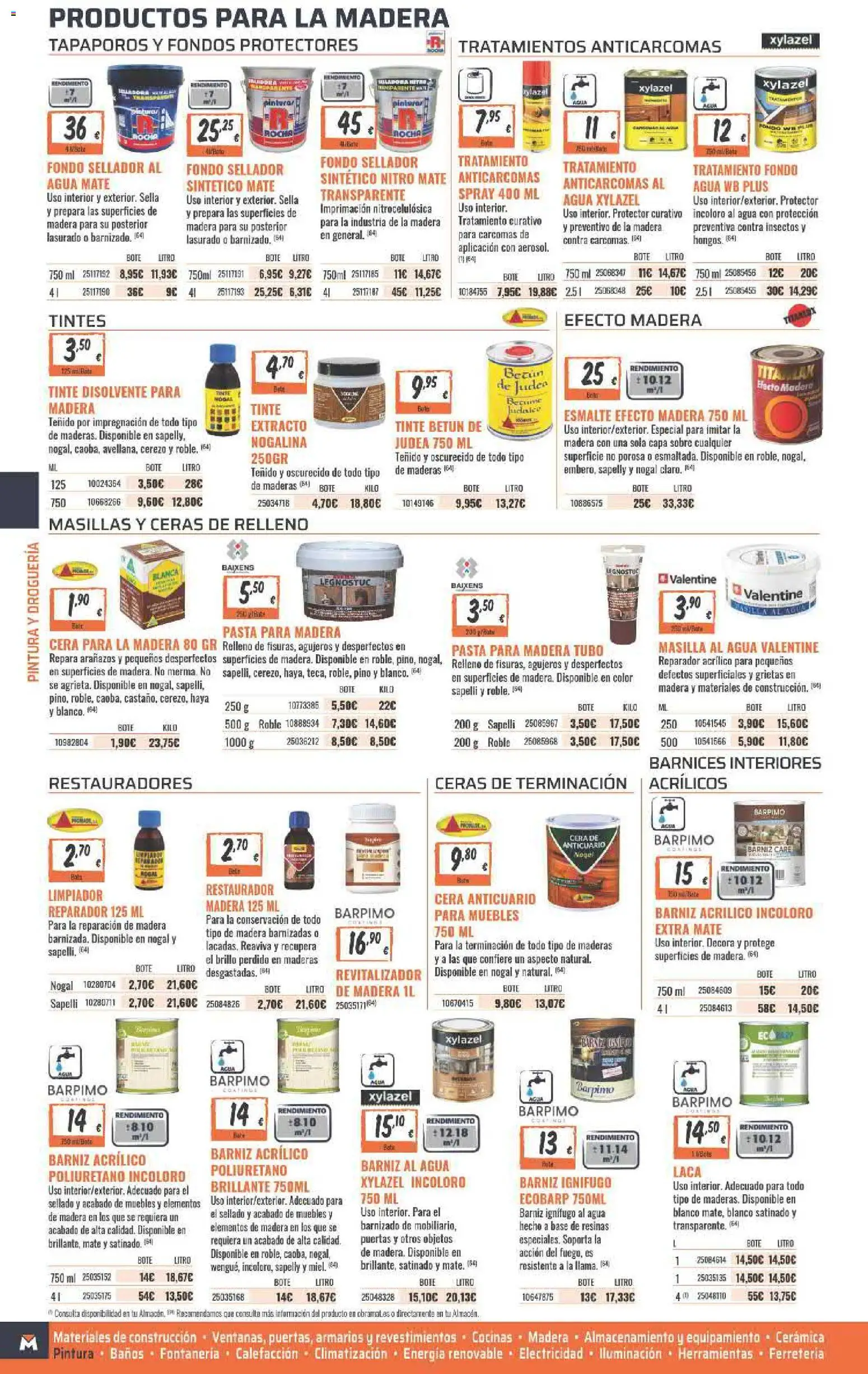 Obramat folleto │ válido desde el 23.03.2026 | Página: 182 | Productos: Tinte, Pasta, Muebles, Galette de chaise