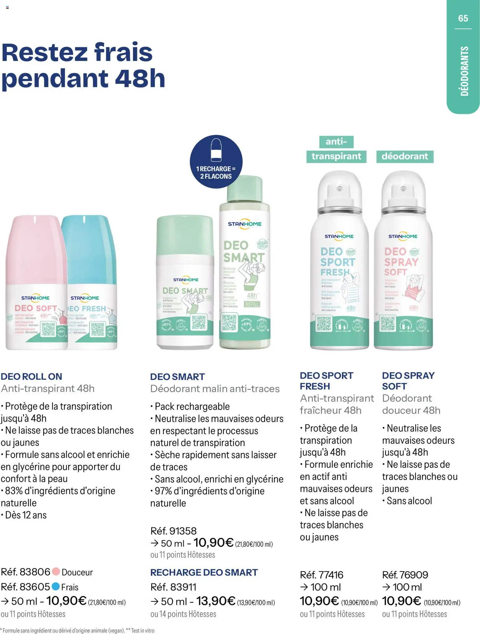 {H1} | Page: 65 | Produits: Alcool, Déodorant