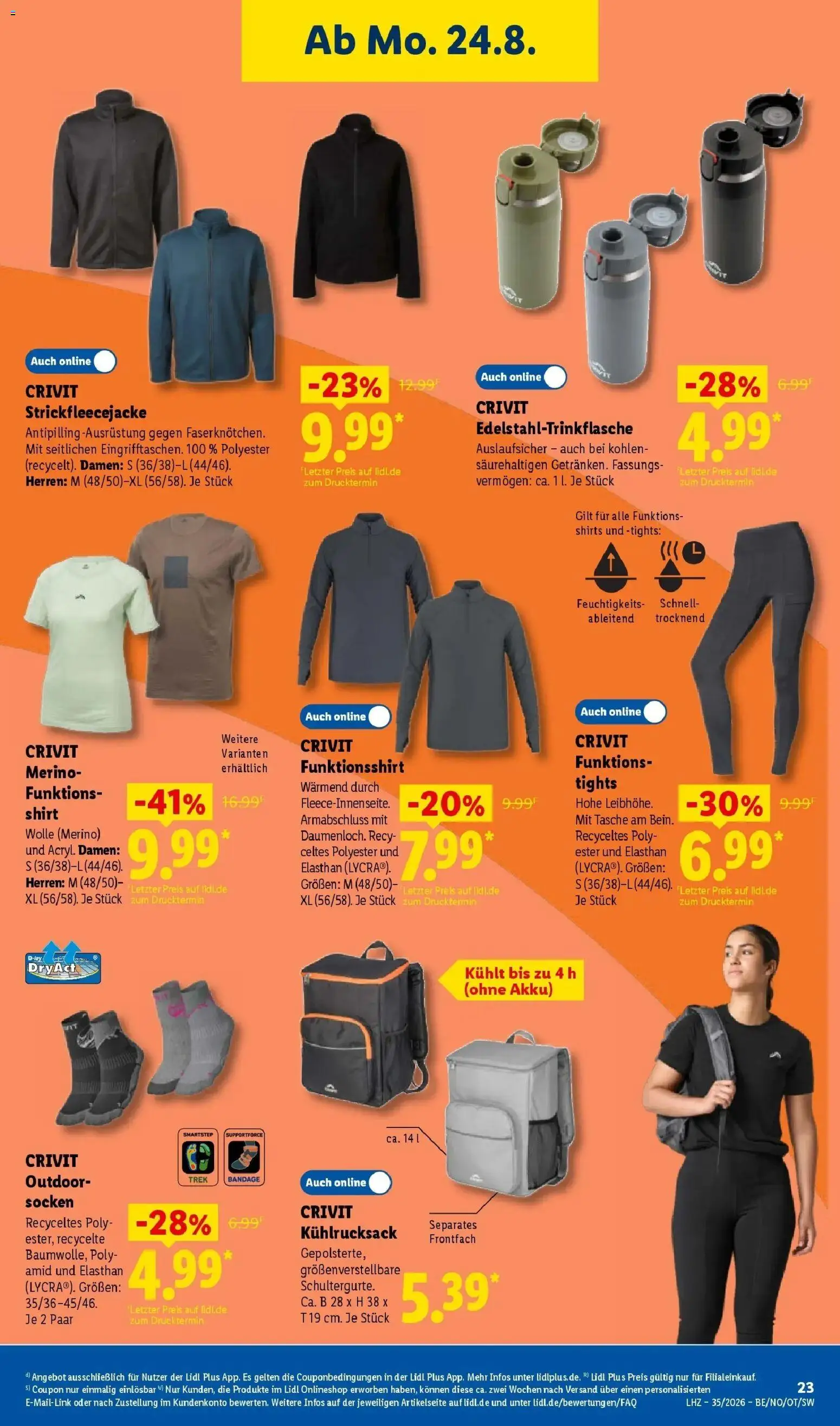 Lidl Prospekt Villingen-schwenningen (ab 24.08.2026) zum Blättern » Angebote | Seite: 43 | Produkte: Shirt, Tasche, T-Shirt, Socken