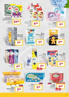 Billa leták platný od 17.06.2026 | Strana: 3 | Produkty: Osviežovač vzduchu, Toaletný papier, Jar