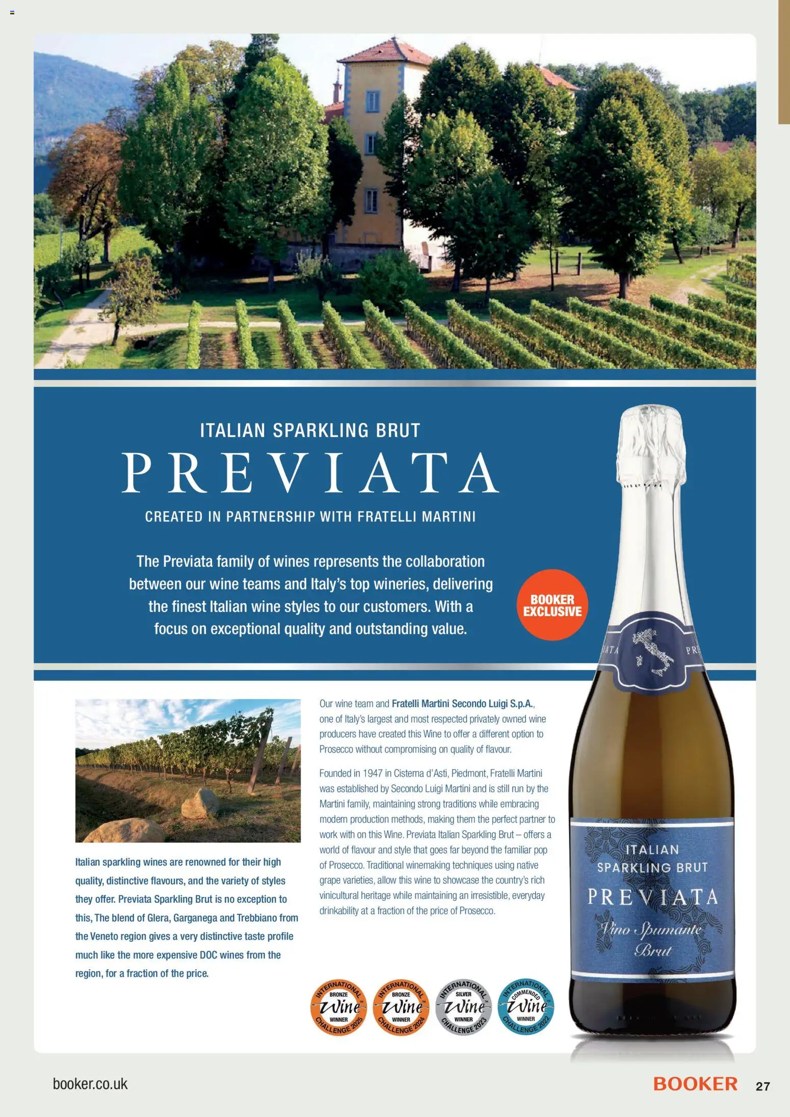 {H1} | Page: 27 | Products: Prosecco, Grape, Wine, Martini