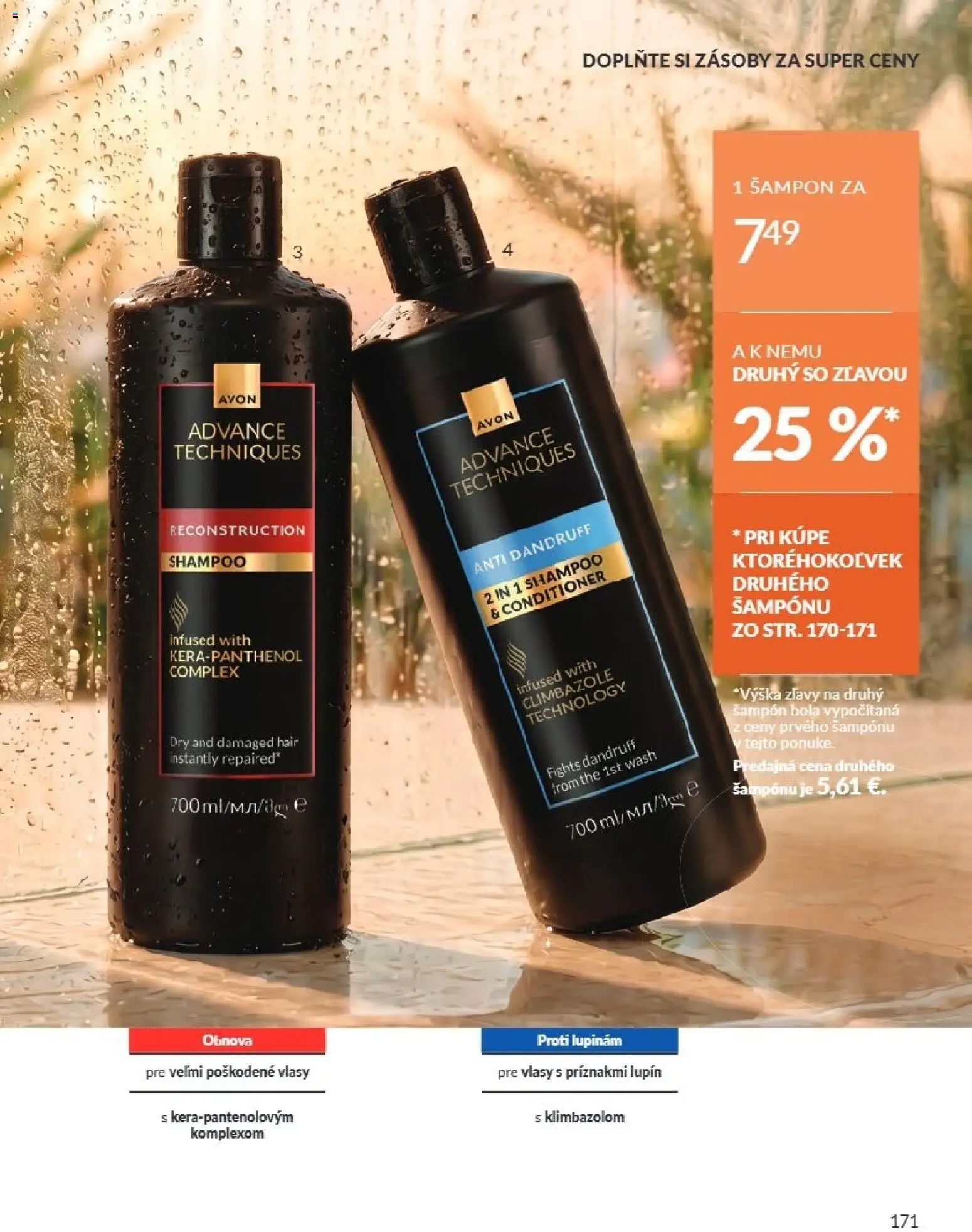 Nové Avon akcie – leták je platný od 01.08.2026 | Strana: 171 | Produkty: Šampón