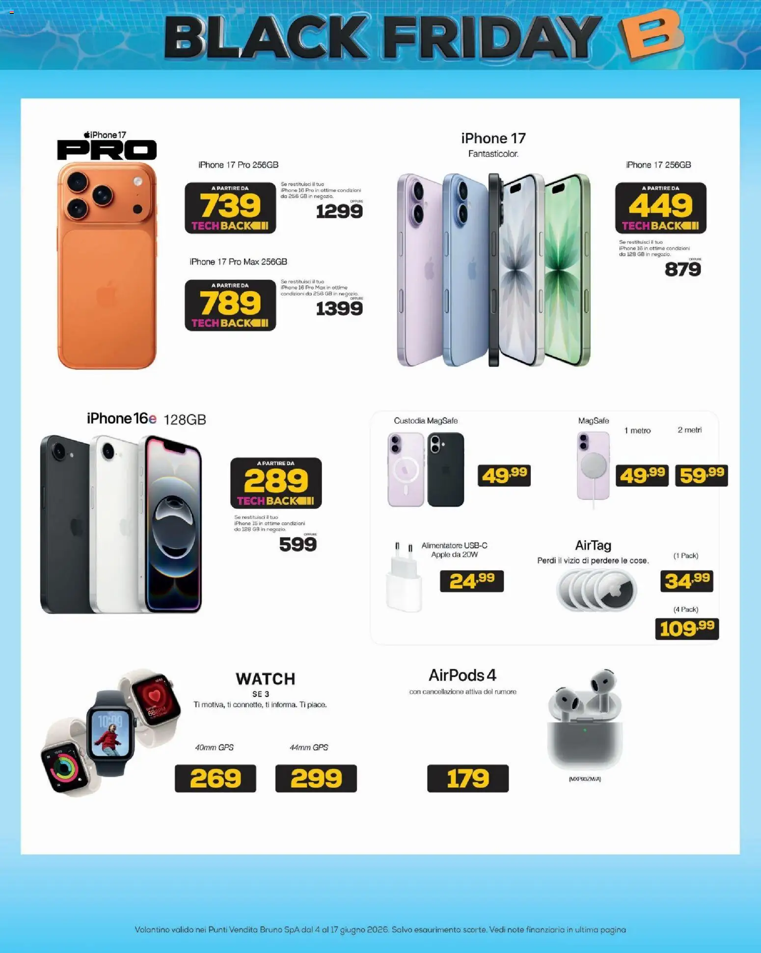 Volantino BRUNO del 04.06.2026 | Pagina: 16 | Prodotti: Iphone, Airpods