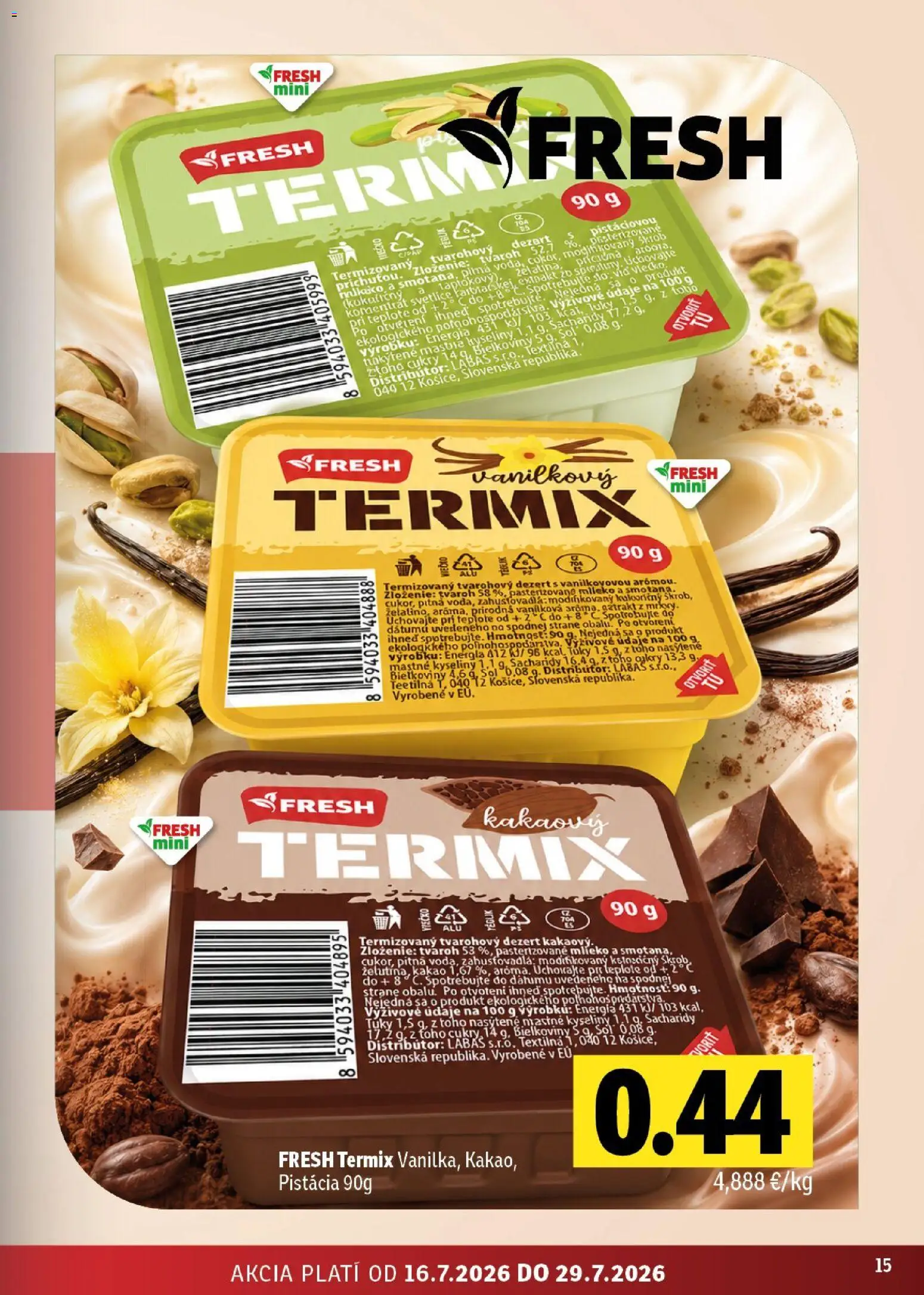 Nové Fresh akcie – leták je platný od 16.07.2026 | Strana: 15