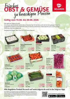 Selgros Obst & Gemüse ab 15.06.2026 gültig