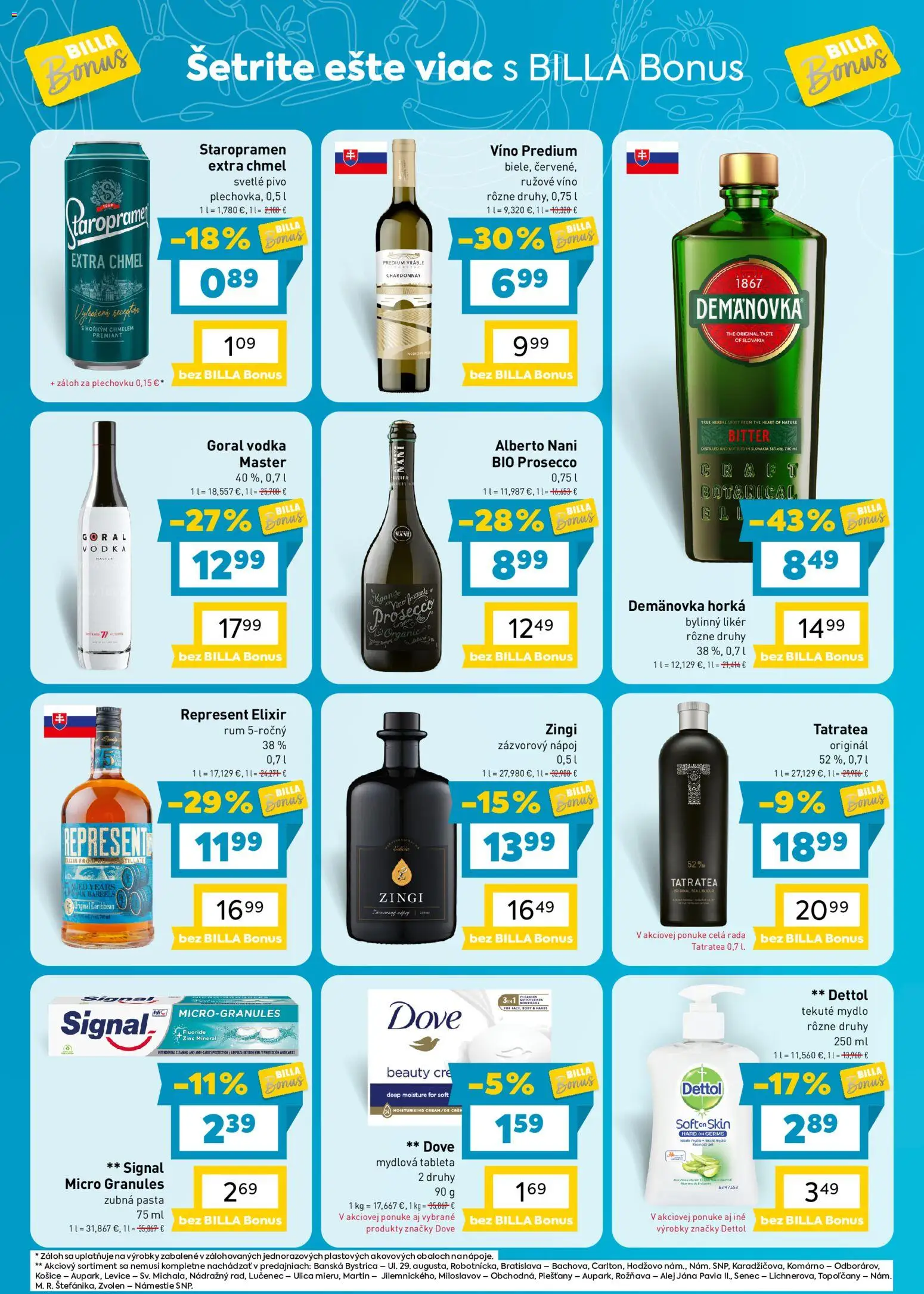 Nové Billa akcie – leták je platný od 16.09.2026 | Strana: 8 | Produkty: Víno, Zubná pasta, Vodka, Dettol